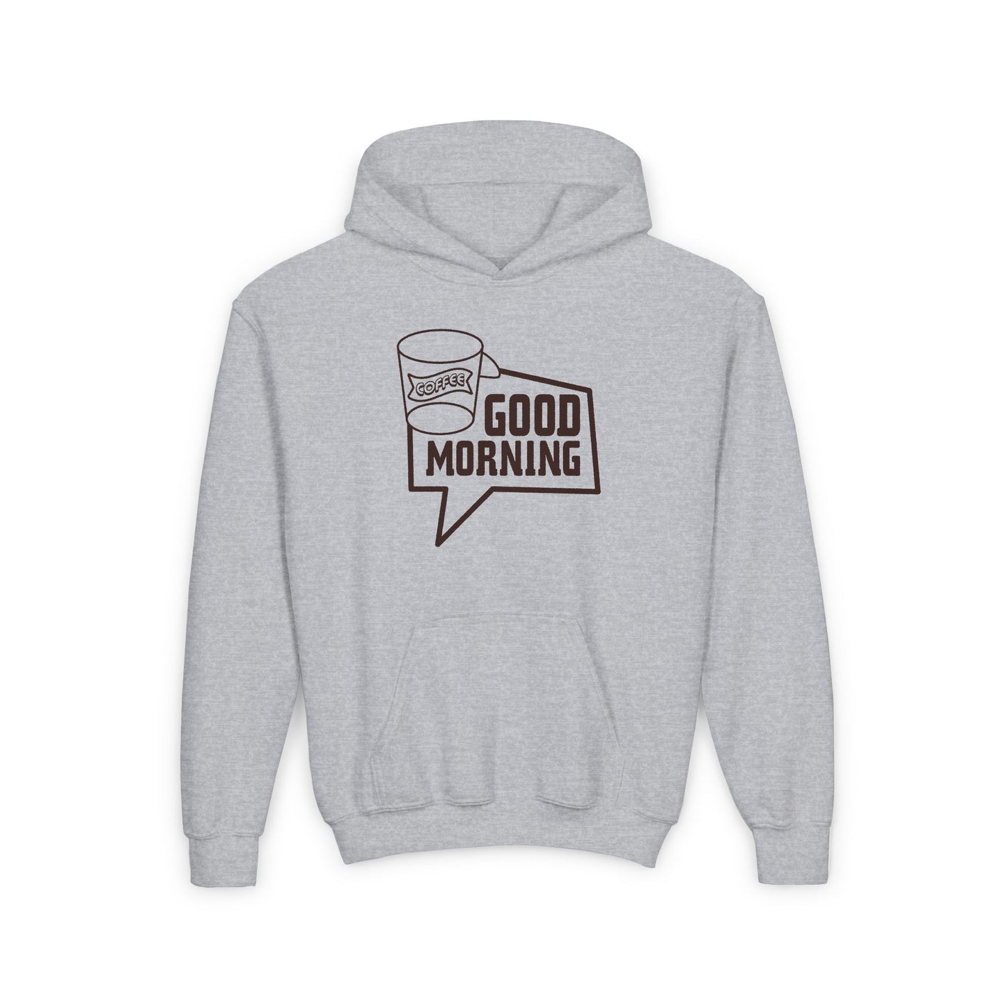 Good Morning Youth Heavy Blend Hooded Sweatshirt
