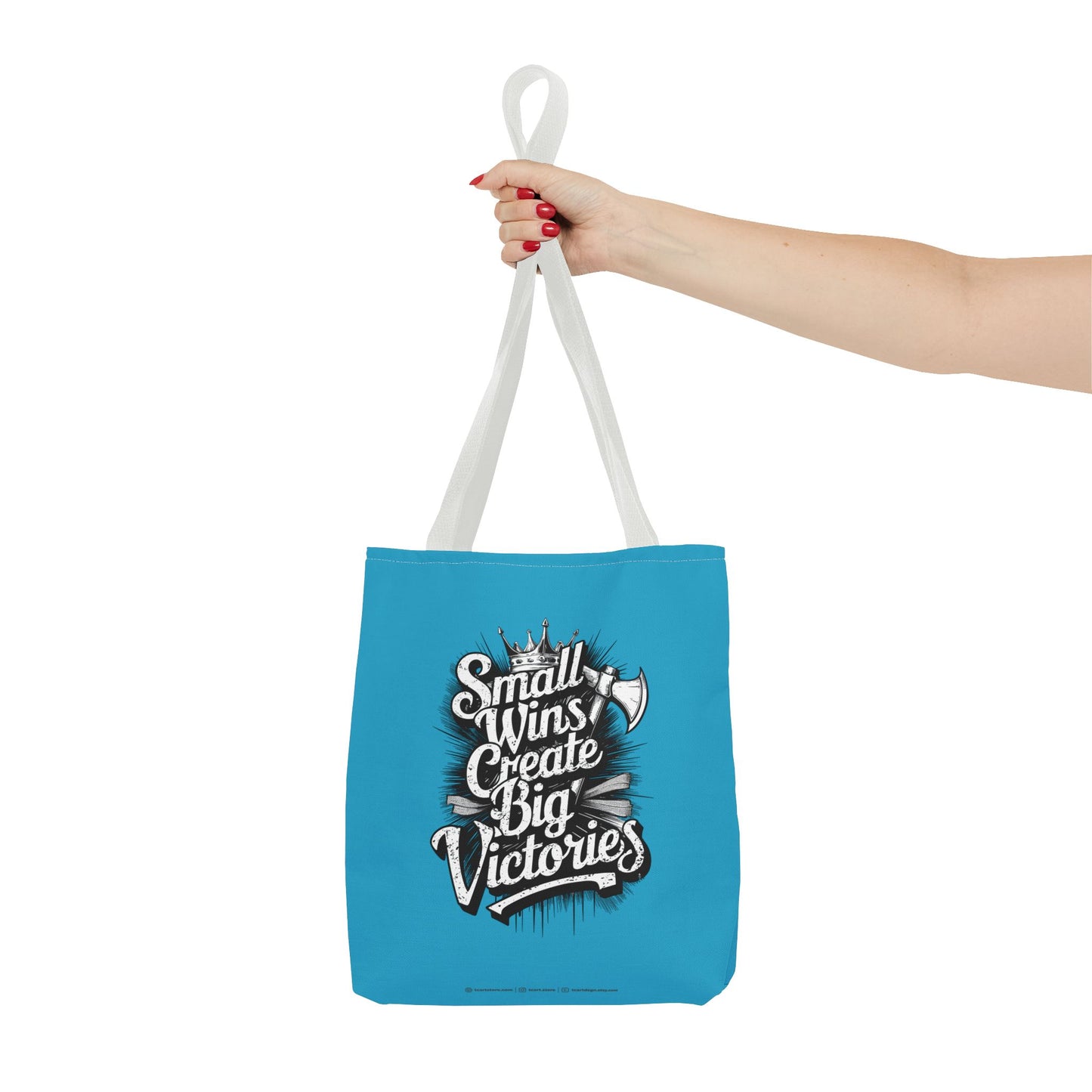Small Wings Create Big Victories Tote Bag (AOP)