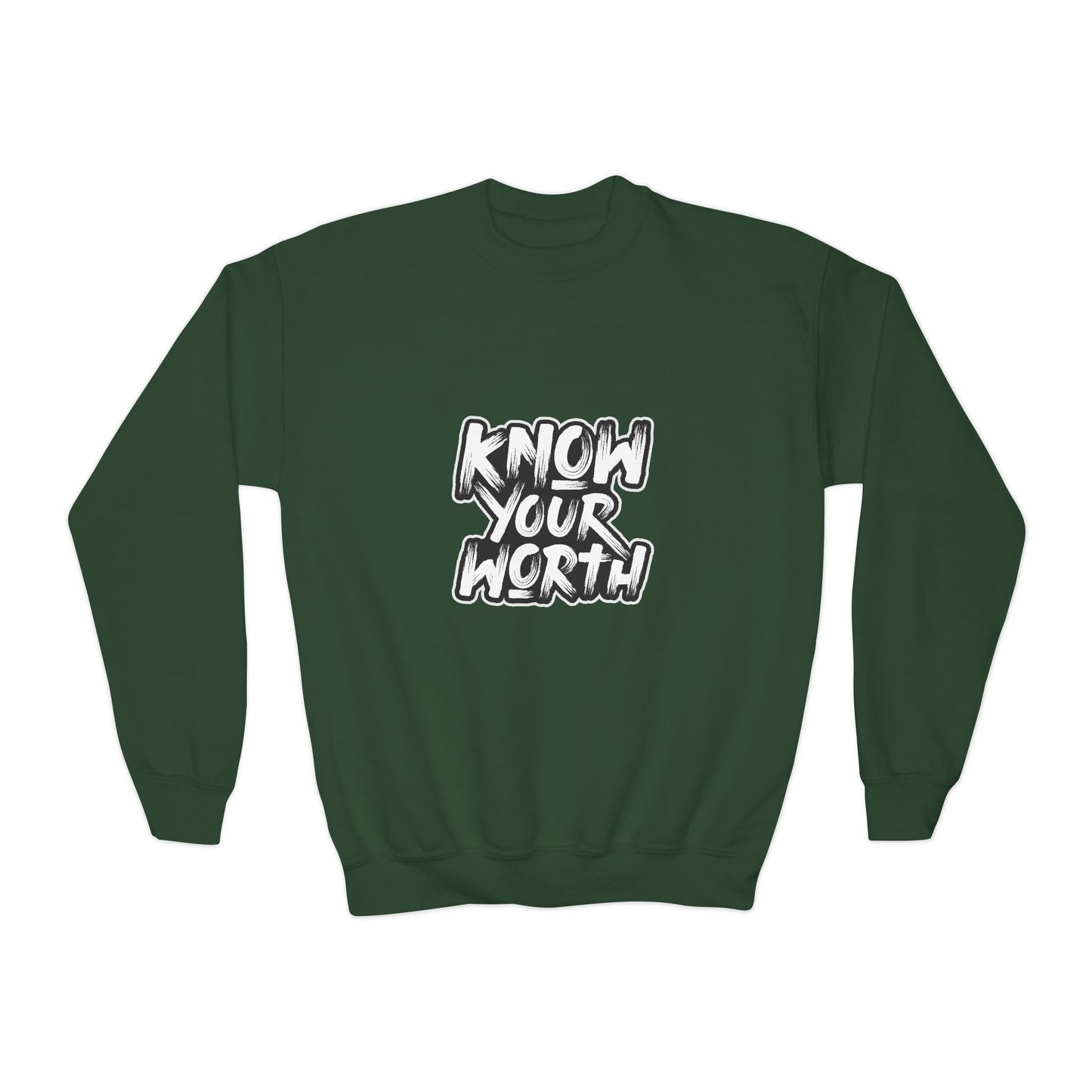 Know Your Worth Youth Crewneck Sweatshirt