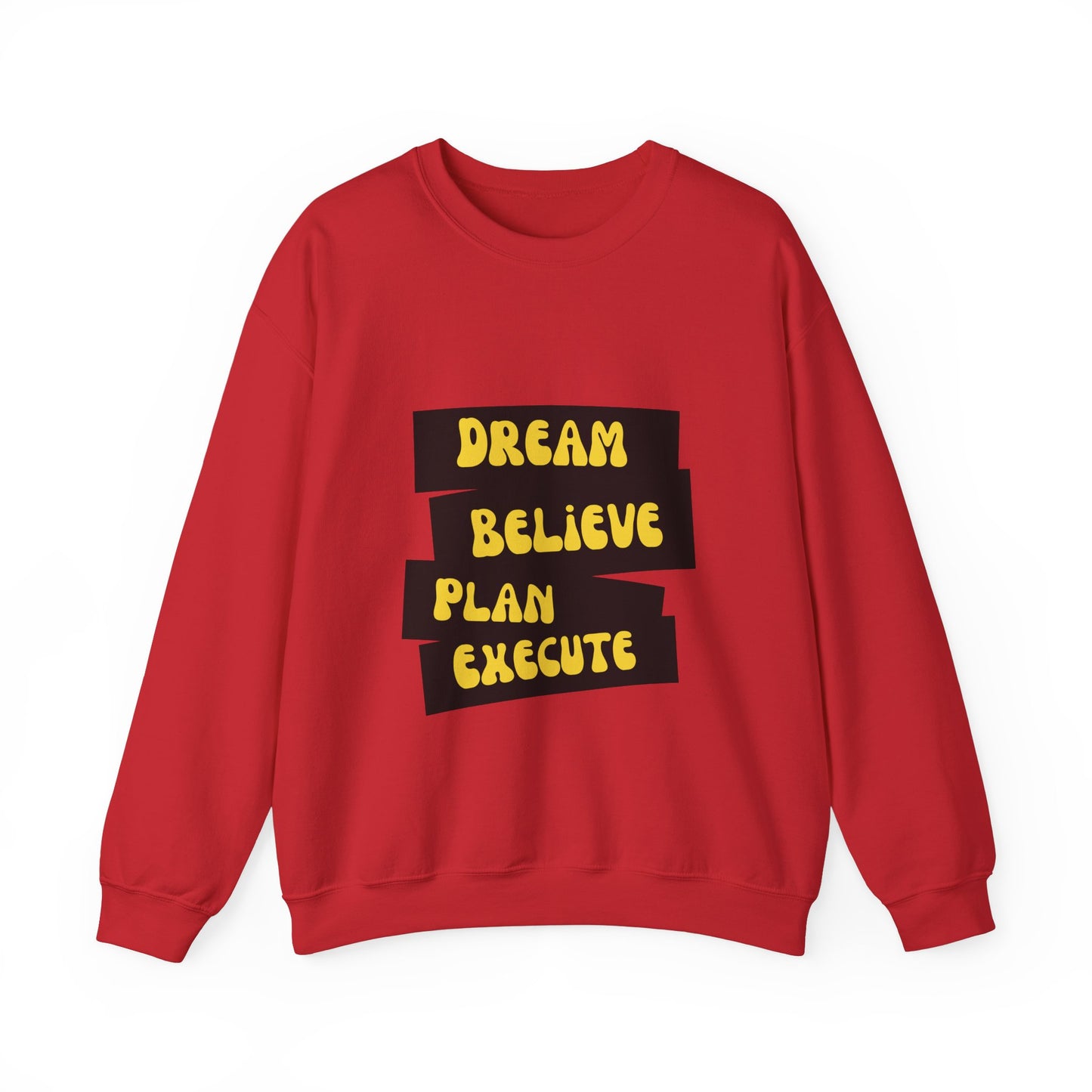 Dream Believe Plan Execute Unisex Heavy Blend™ Crewneck Sweatshirt