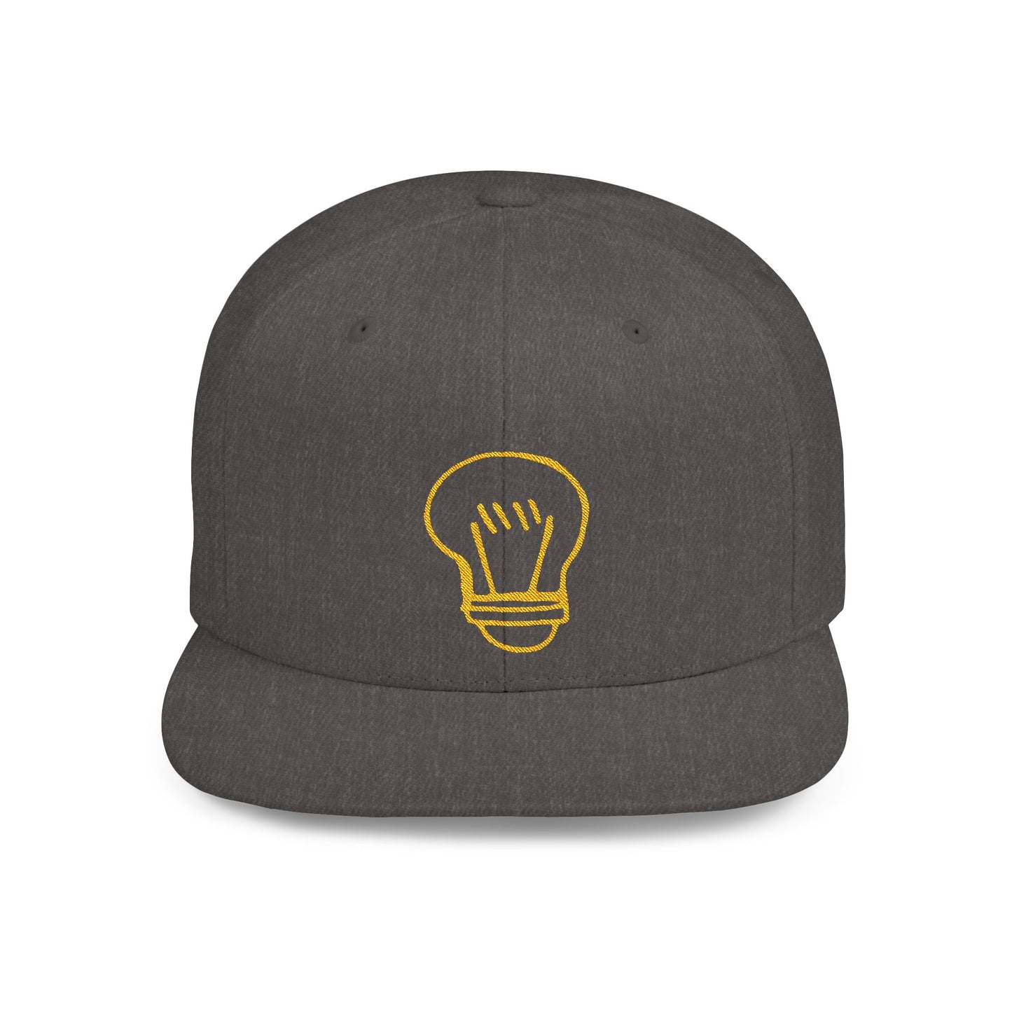 Drawing Light Bulb Flat Bill Snapback