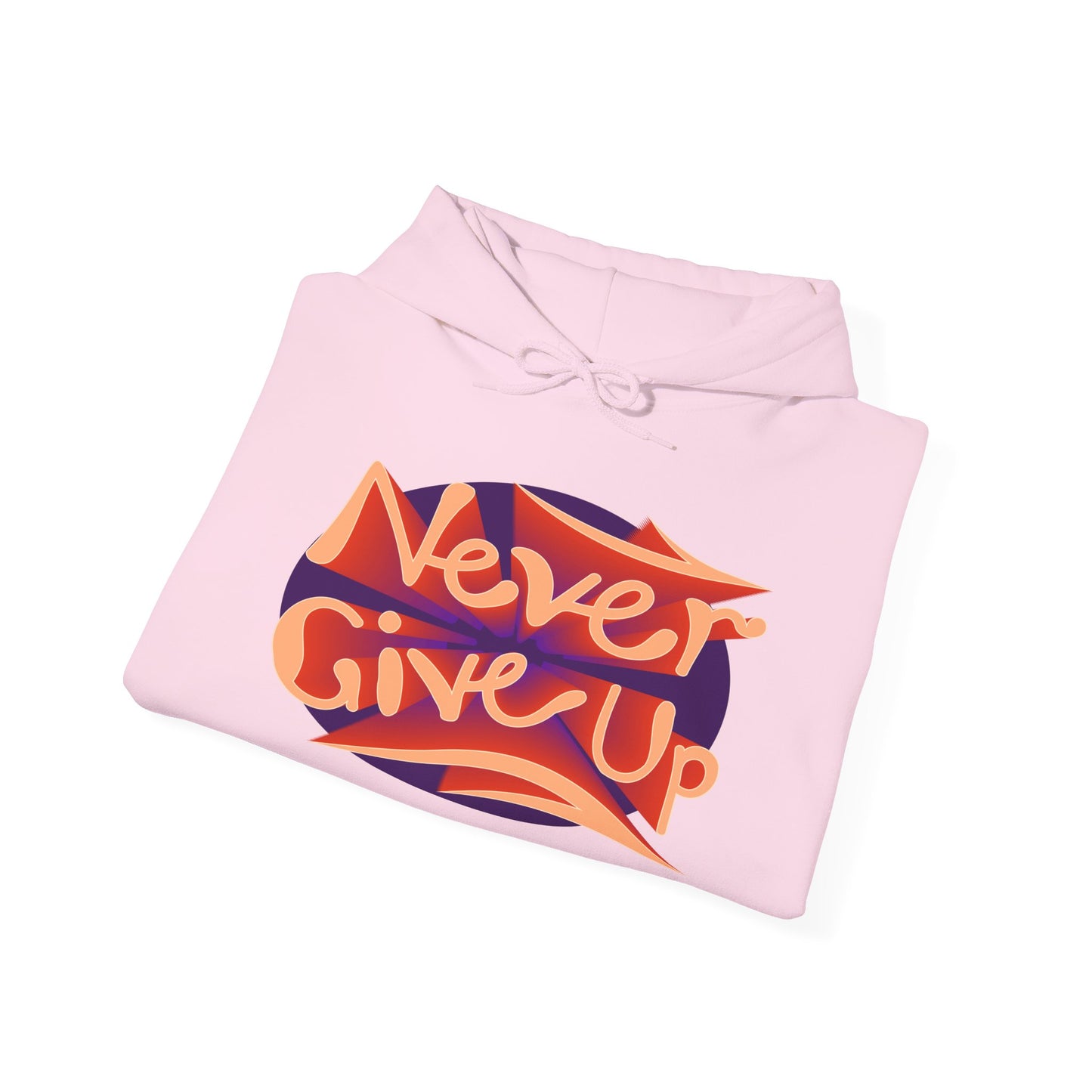 Never Give Up Unisex Heavy Blend™ Hooded Sweatshirt