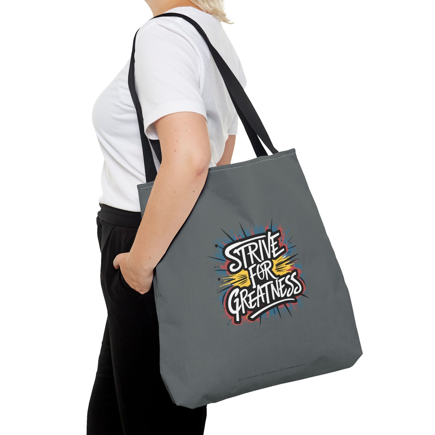 Strive For Greatness Tote Bag (AOP)