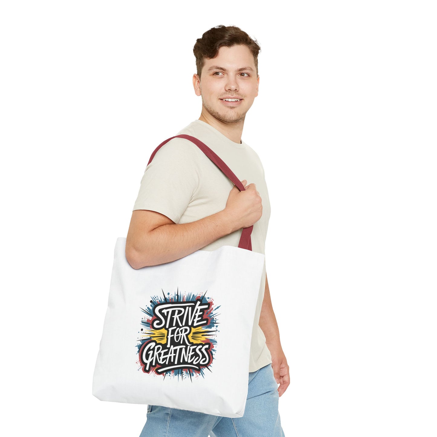 Strive For Greatness Tote Bag (AOP)