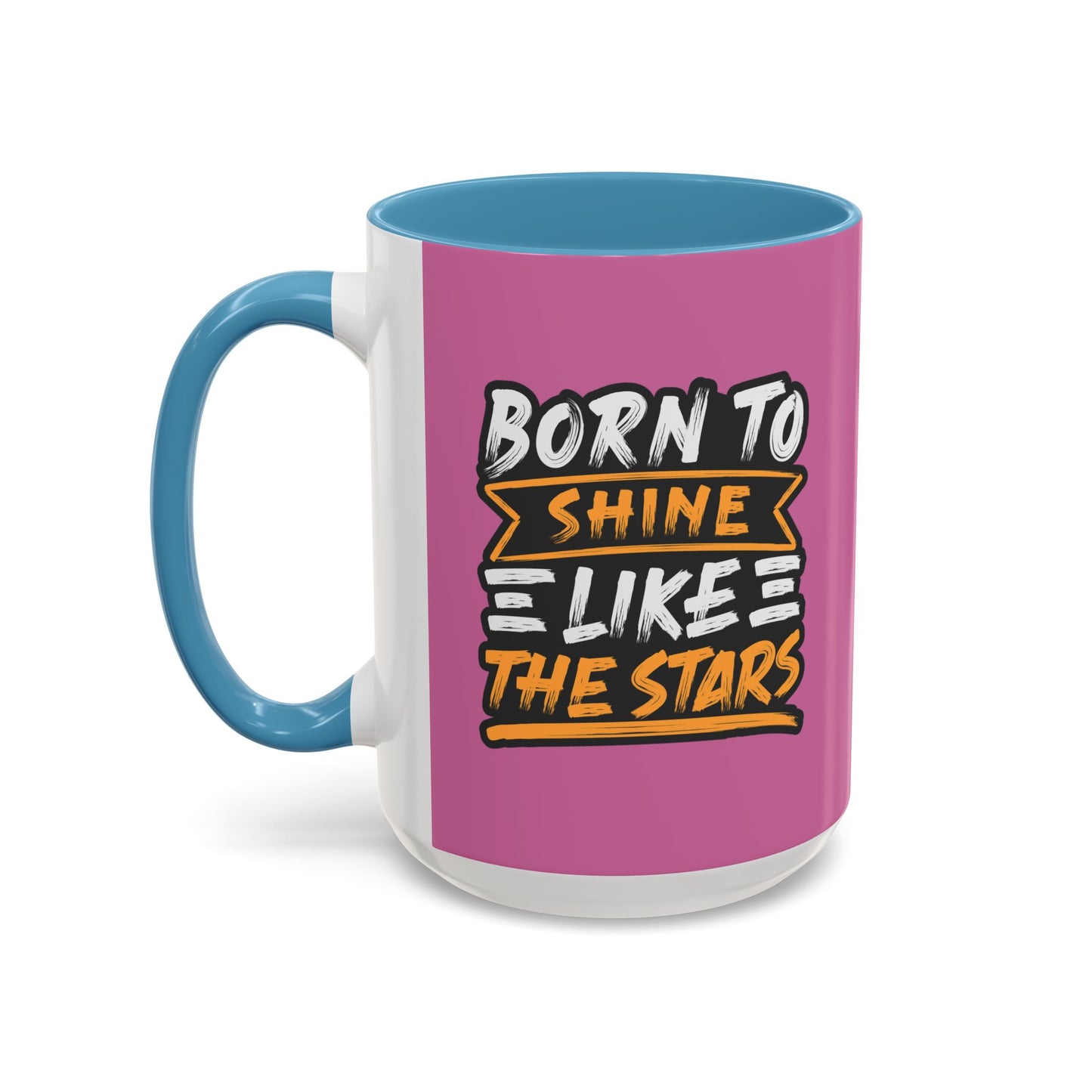 Born To Shine Like The Stars Accent Coffee Mug (11, 15oz)