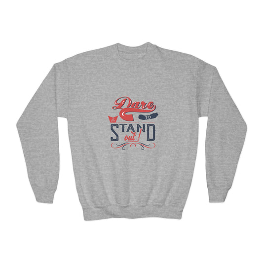 Dare To Stand Out Youth Crewneck Sweatshirt