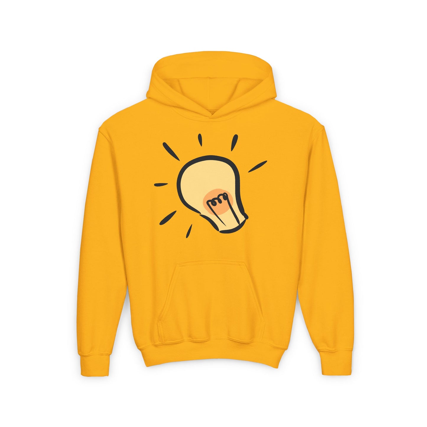 Inspire Idea Bulb Youth Heavy Blend Hooded Sweatshirt