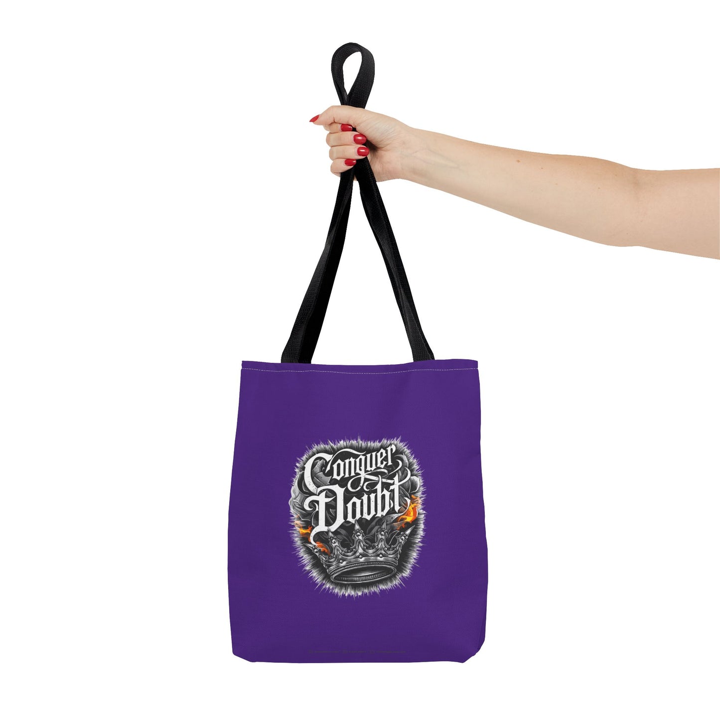 Conquer Doubt Tote Bag (AOP)