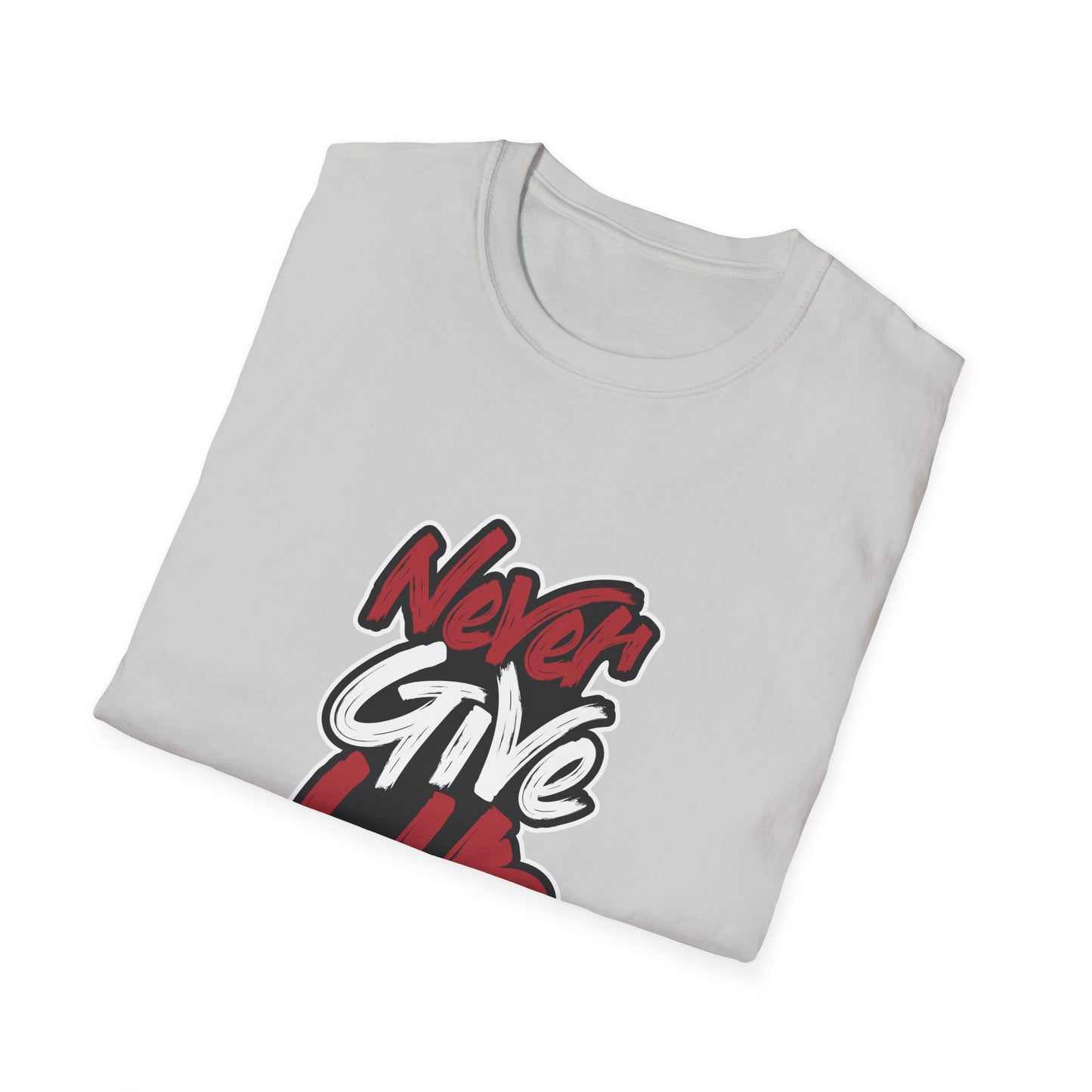 Never Give Up Unisex Softstyle T-Shirt