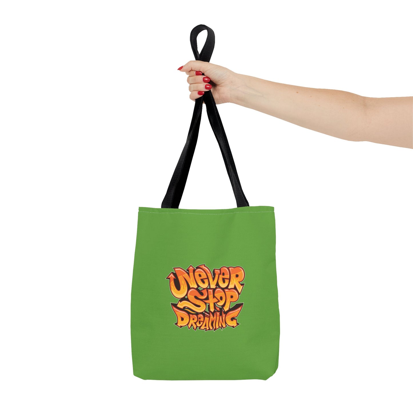 Never Stop Dreaming Tote Bag (AOP)