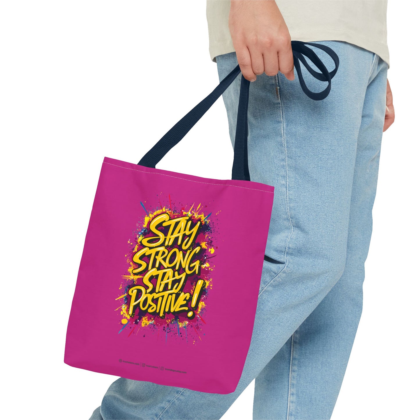 Stay Strong Stay Positive! Tote Bag (AOP)