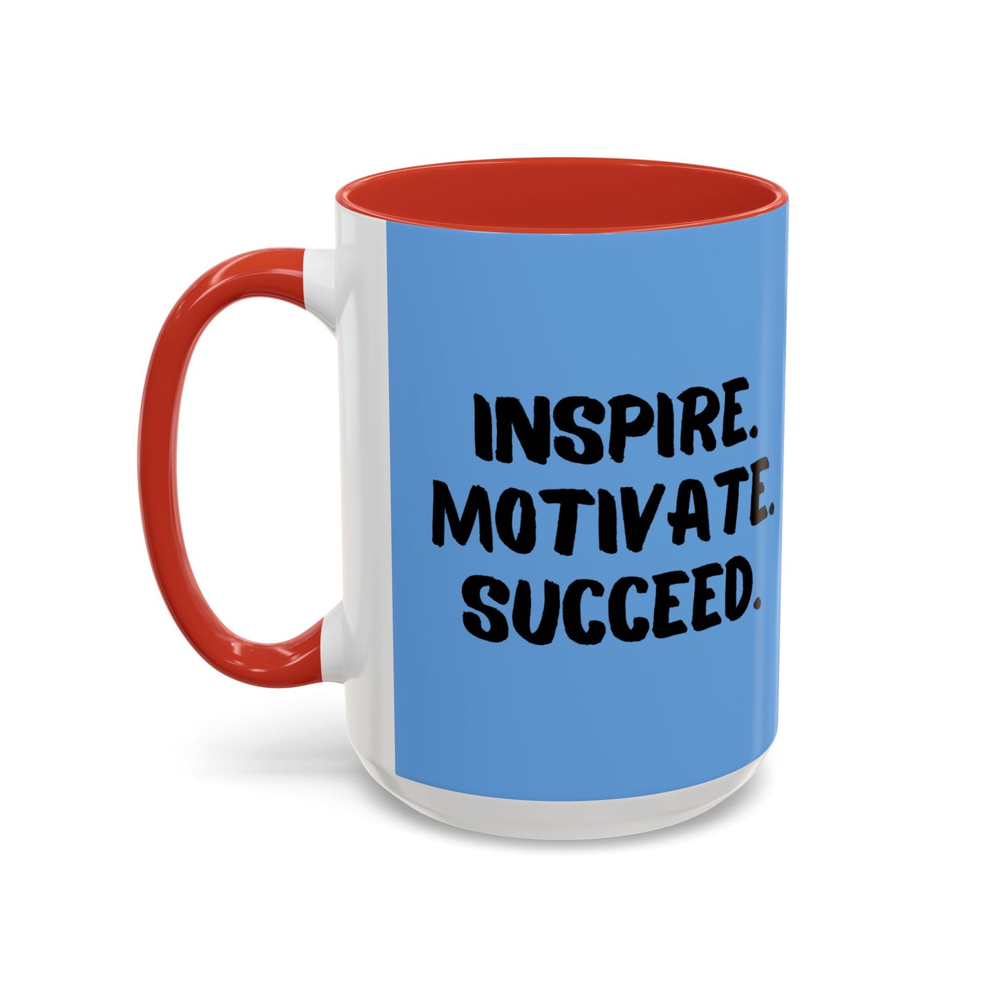 Inspire Motivate Succeed Accent Coffee Mug (11, 15oz)