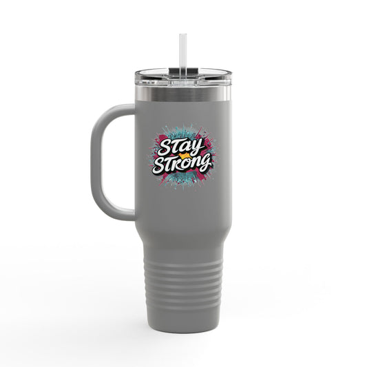 Stay Strong Insulated Travel Mug, 40oz