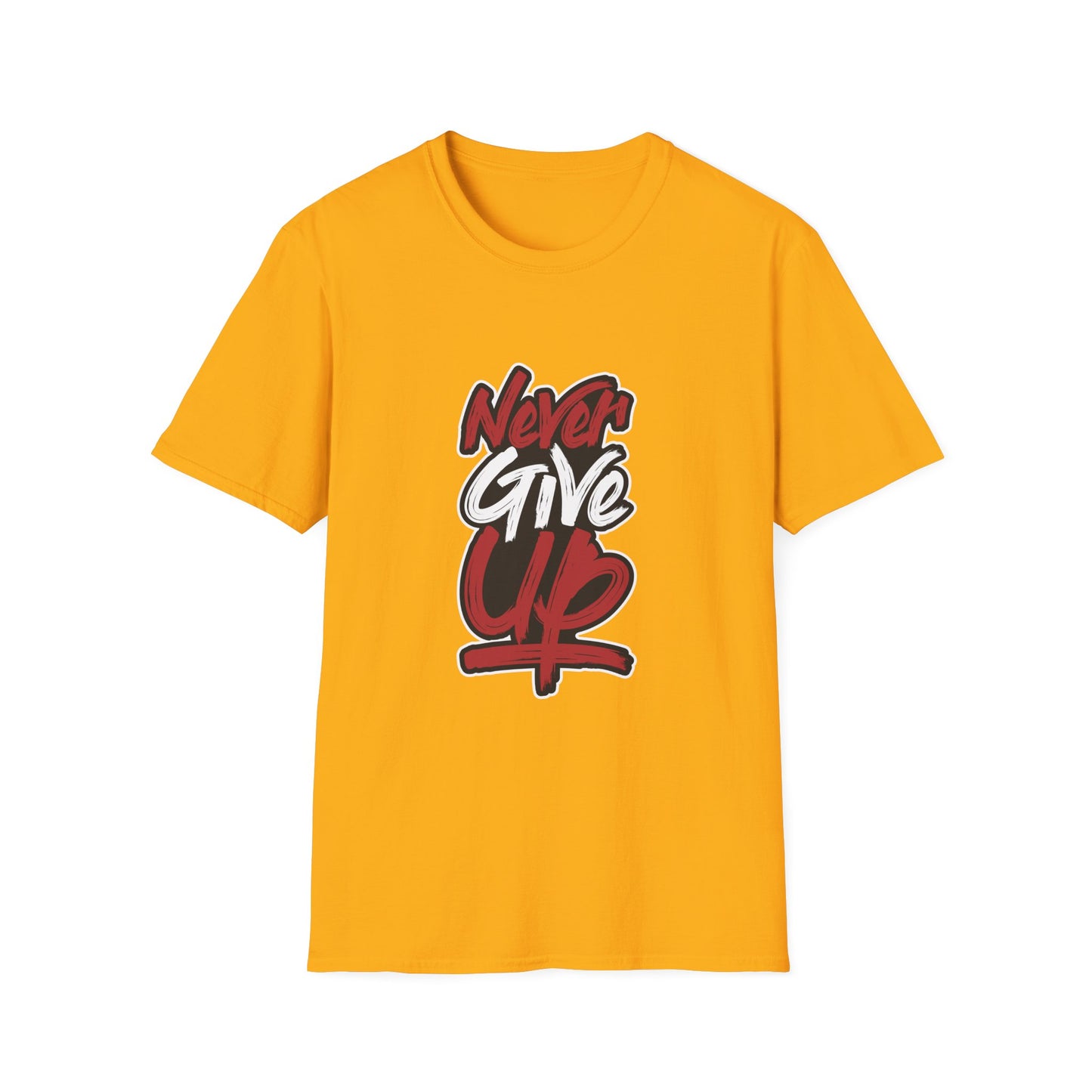 Never Give Up Unisex Softstyle T-Shirt