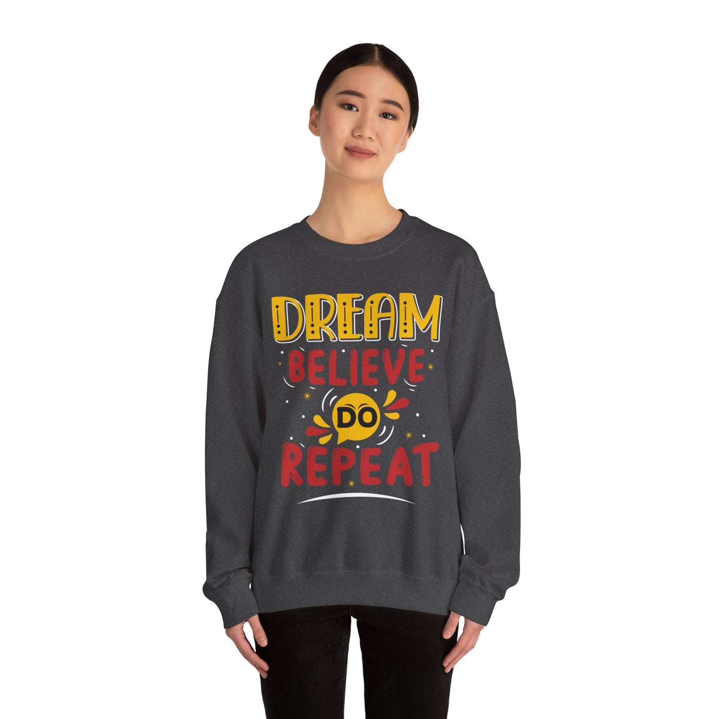 Dream Believe Repeat Unisex Heavy Blend™ Crewneck Sweatshirt