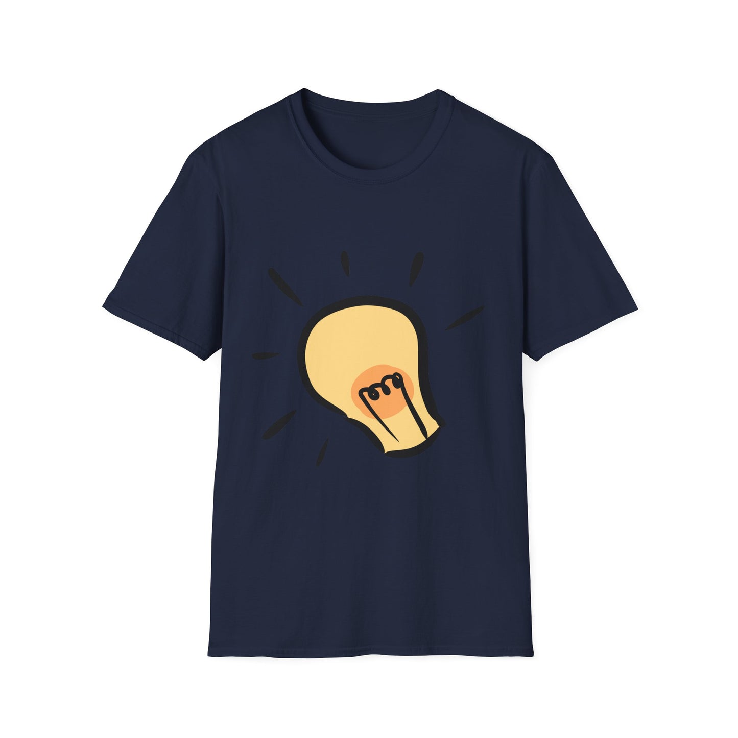 Inspire Idea Bulb Unisex Softstyle T-Shirt