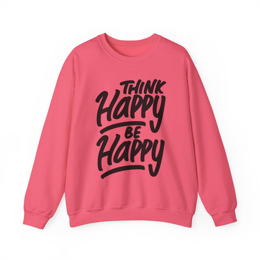 Think Happy Be Happy Unisex Heavy Blend™ Crewneck Sweatshirt