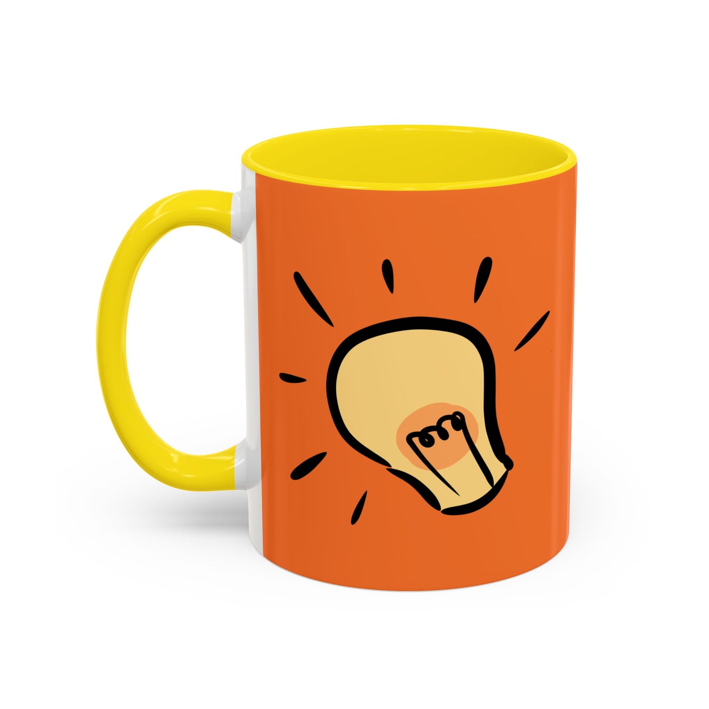 Light Bulb Accent Coffee Mug (11, 15oz)