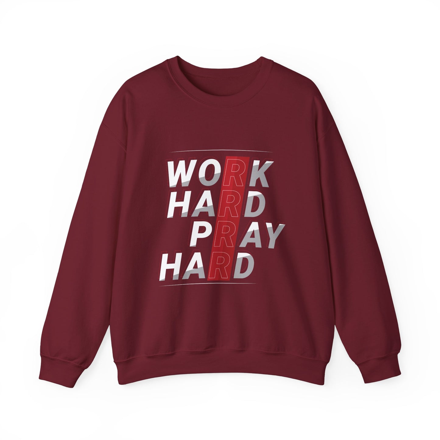 Work Hard Pray Hard Unisex Heavy Blend™ Crewneck Sweatshirt