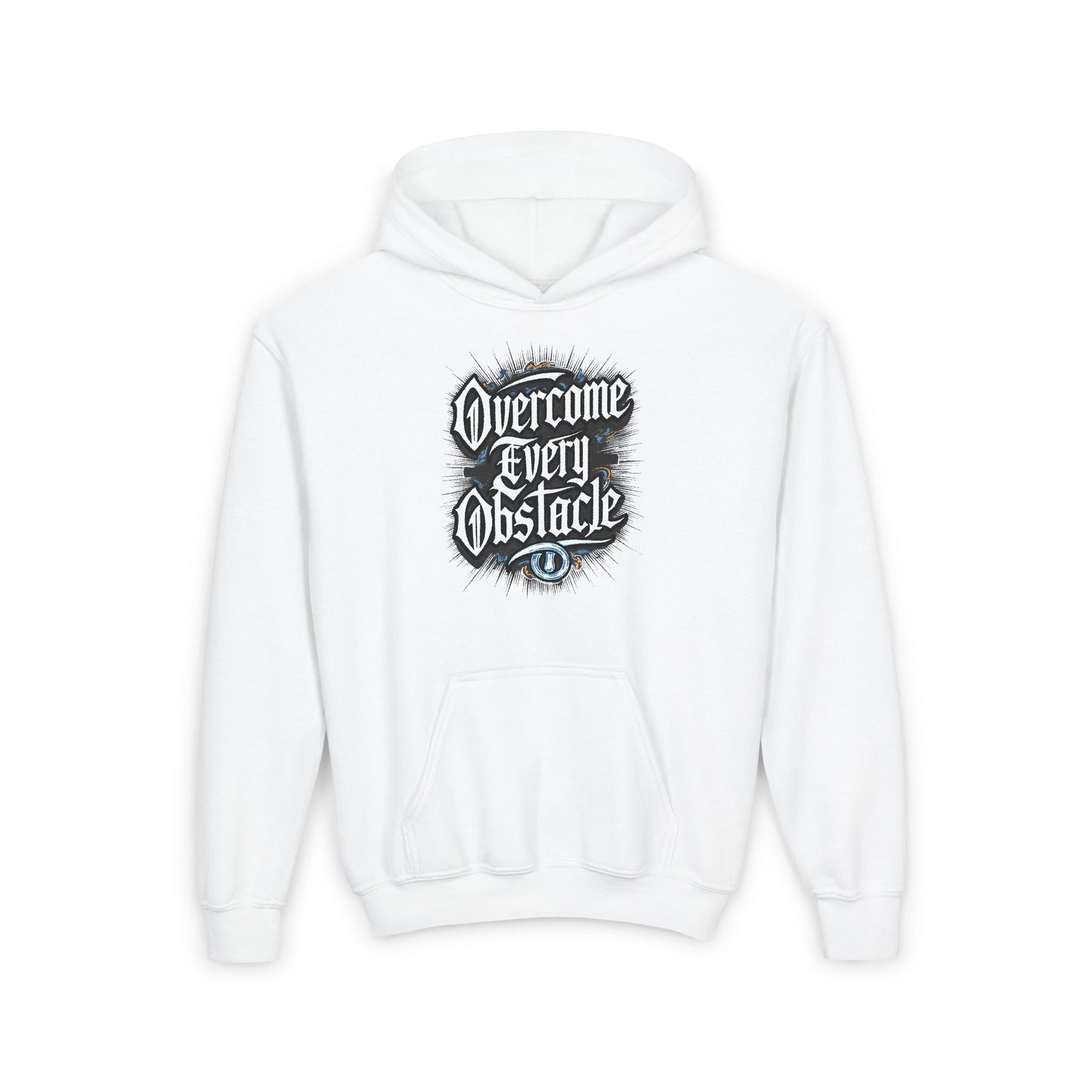 Overcome Every Obstacle Youth Heavy Blend Hooded Sweatshirt
