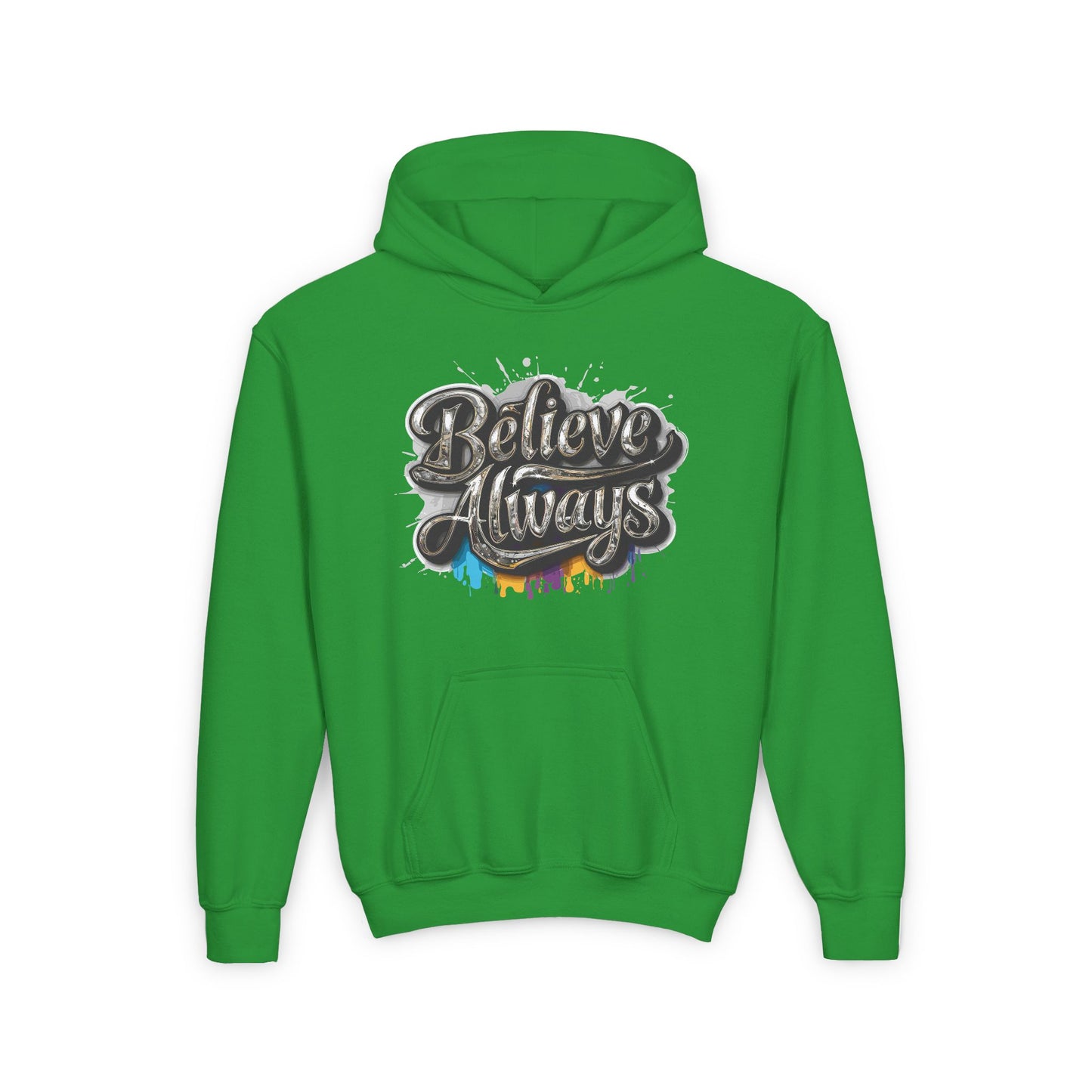 Believe Always Youth Heavy Blend Hooded Sweatshirt