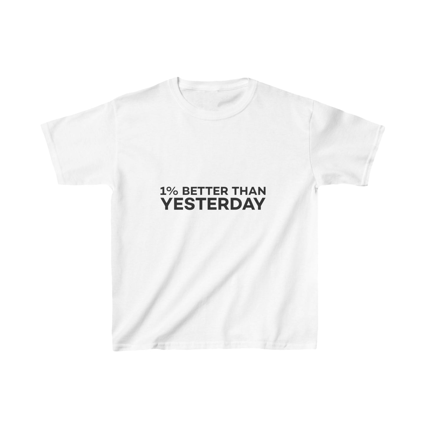 1% Better Than Yesterday Kids Heavy Cotton™ Tee