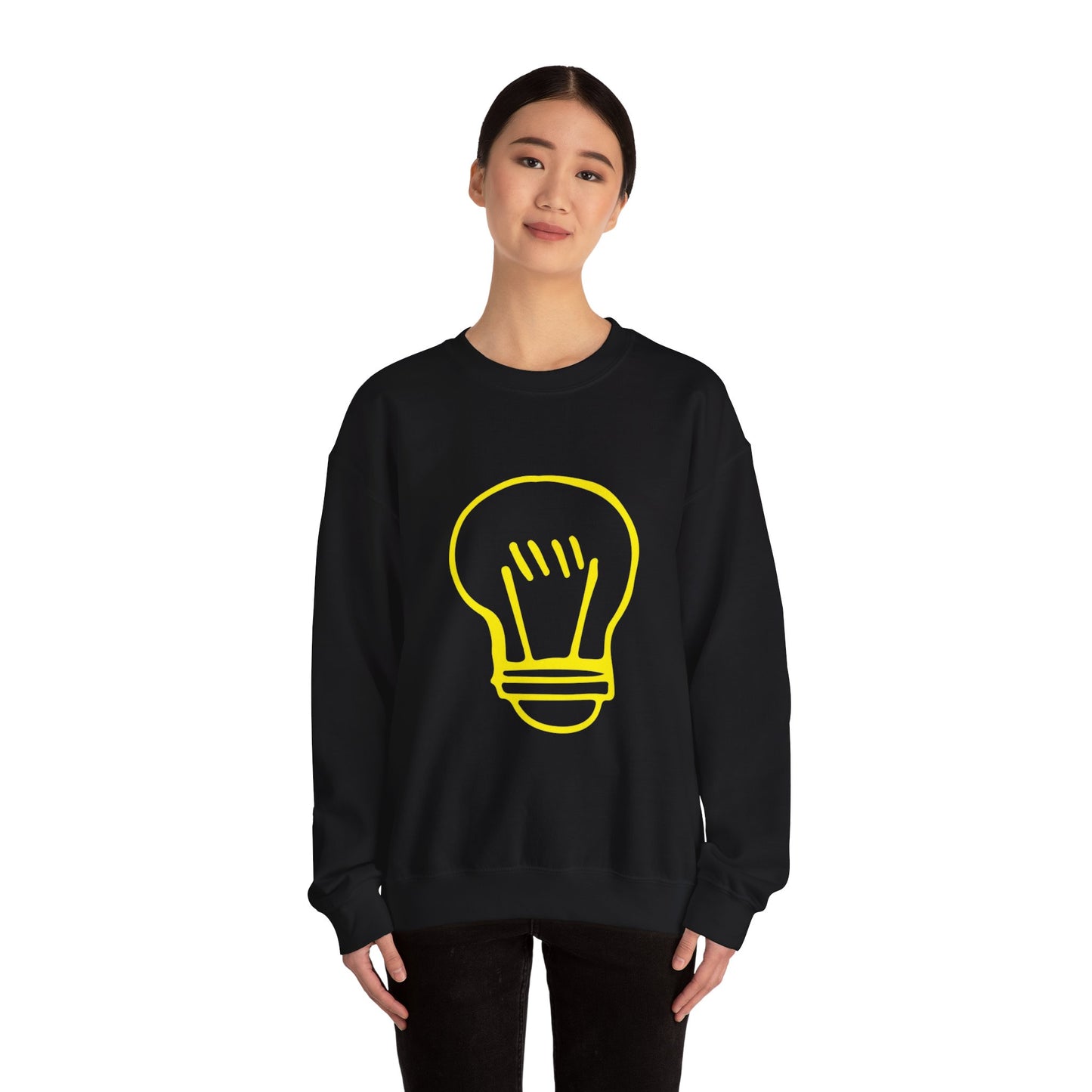 Drawing Light Bulb Unisex Heavy Blend™ Crewneck Sweatshirt