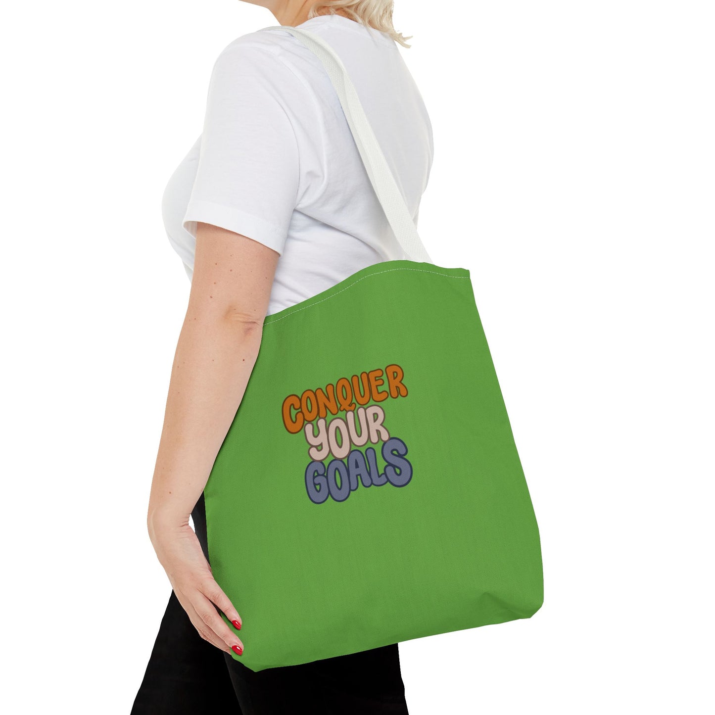 Conquer Your Goals Tote Bag (AOP)