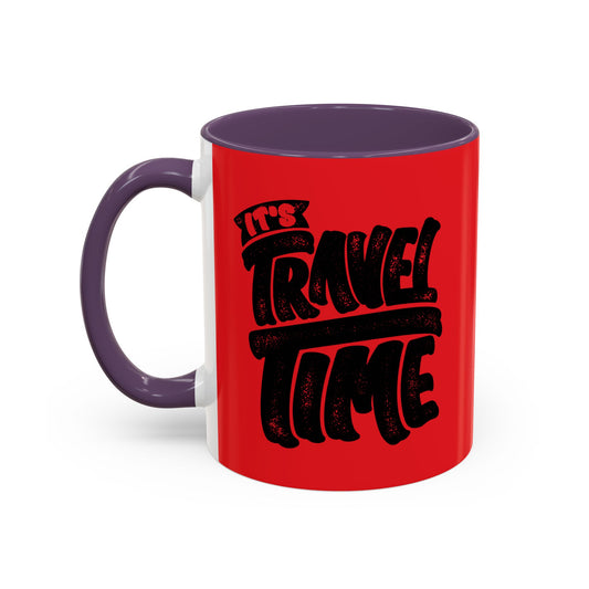 It's Travel Time Accent Coffee Mug (11, 15oz)