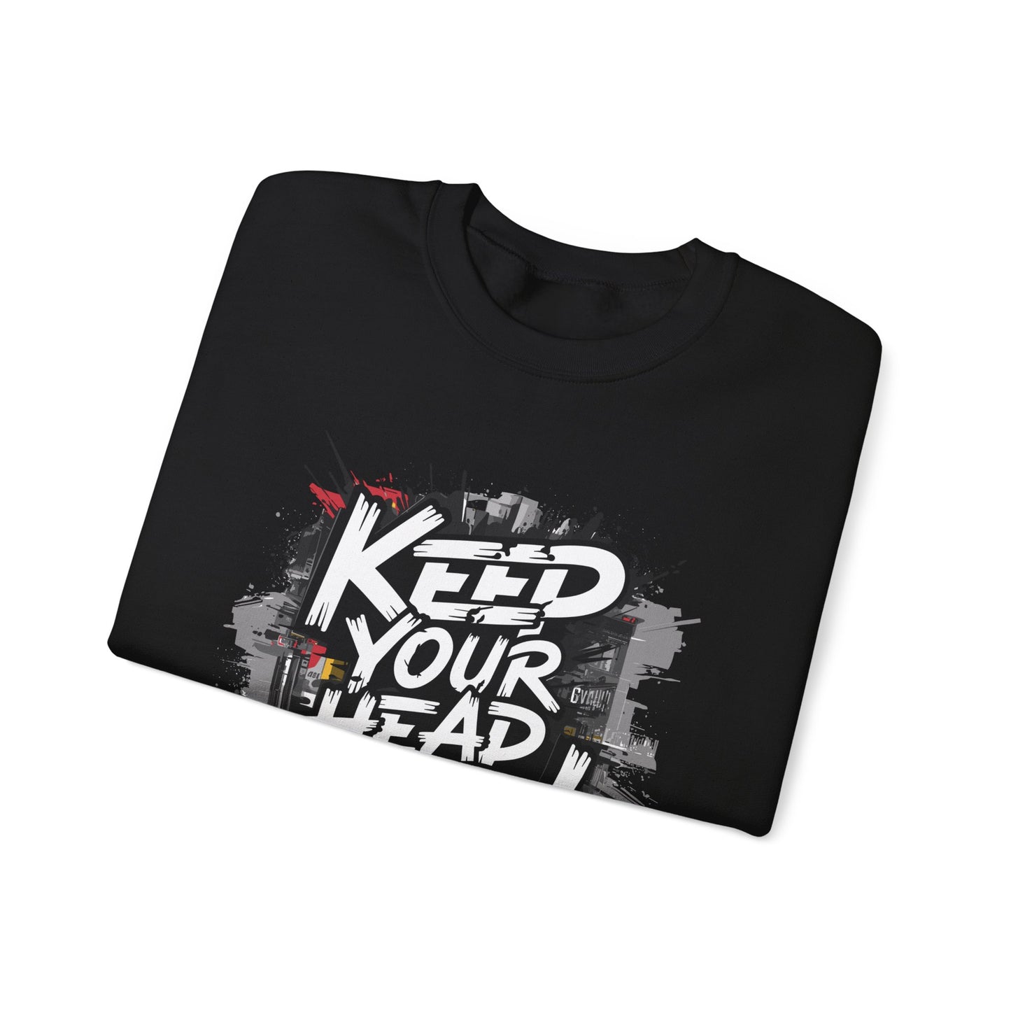Keep Your Head Up ! Unisex Heavy Blend™ Crewneck Sweatshirt