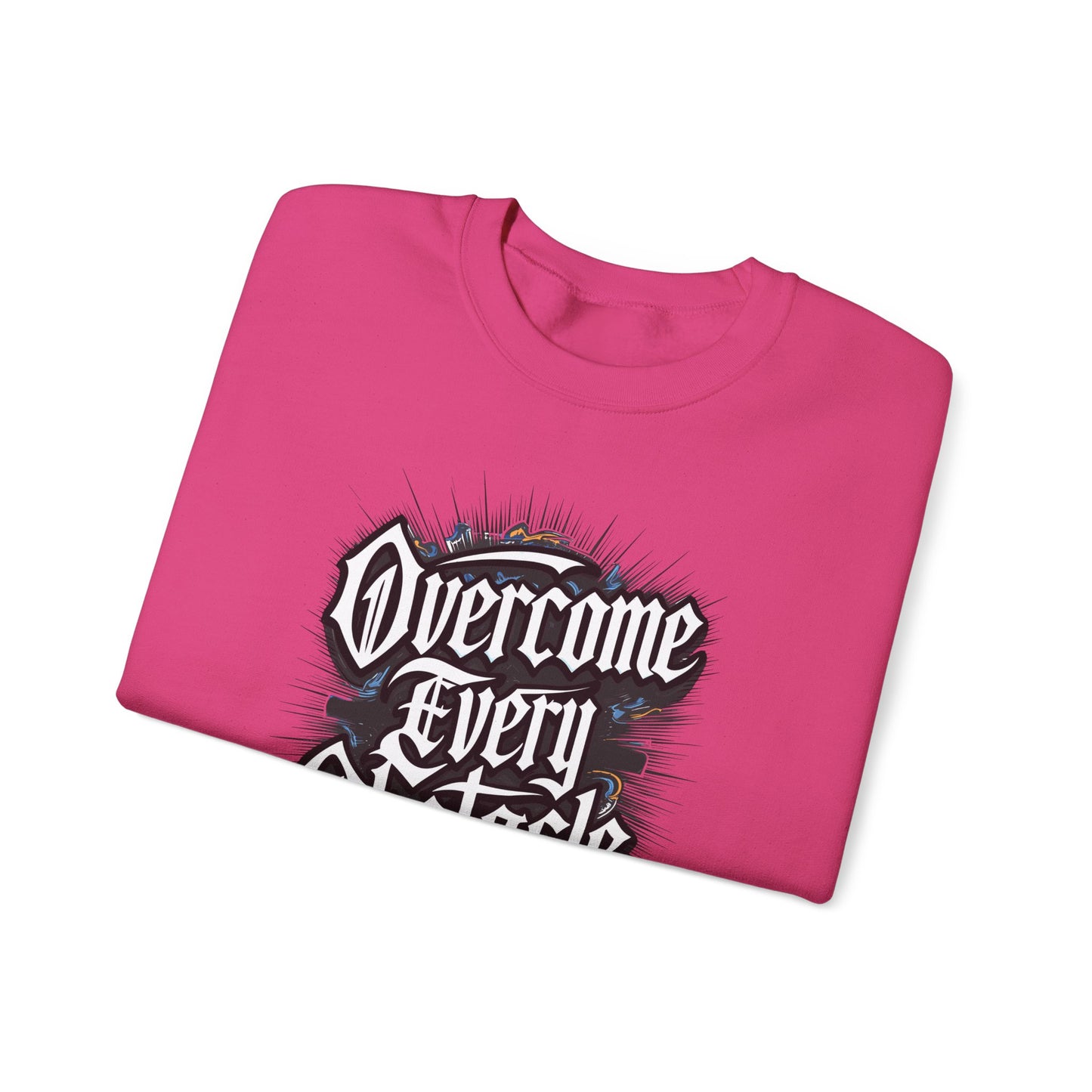 Overcome Every Obstacle Unisex Heavy Blend™ Crewneck Sweatshirt