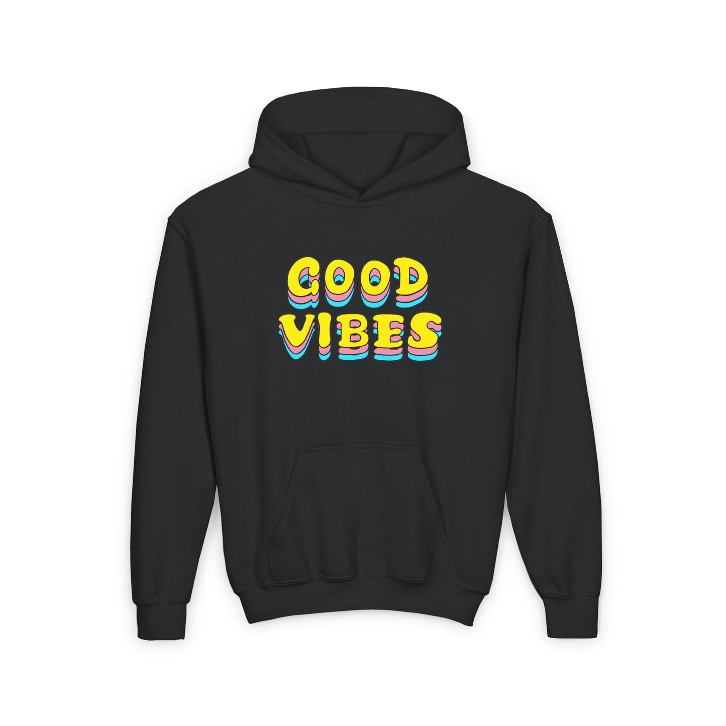 Good Vibes Youth Heavy Blend Hooded Sweatshirt