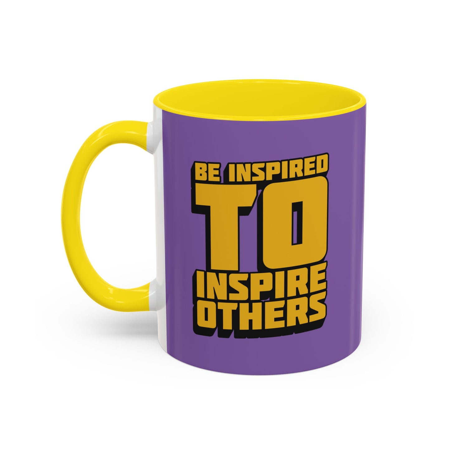 Be Inspired To Inspire Others Accent Coffee Mug (11, 15oz)
