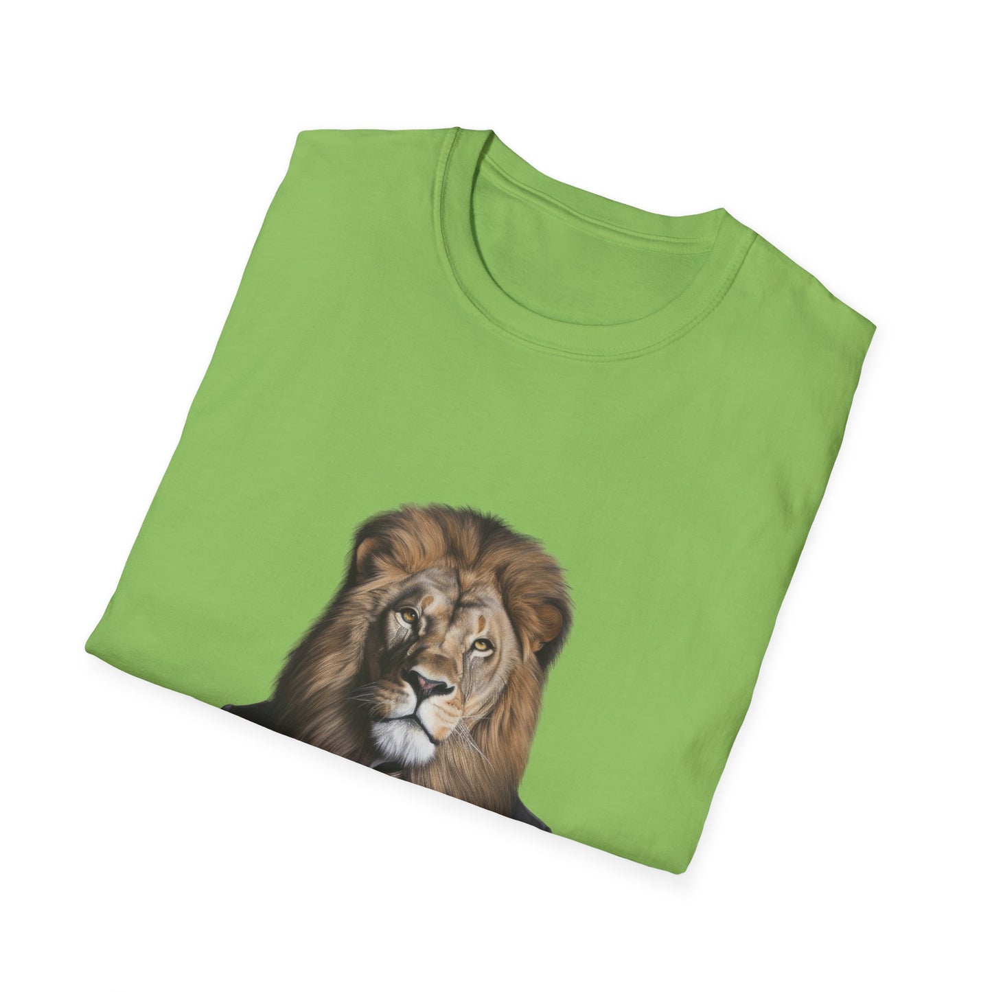lion business person Unisex Softstyle T-Shirt