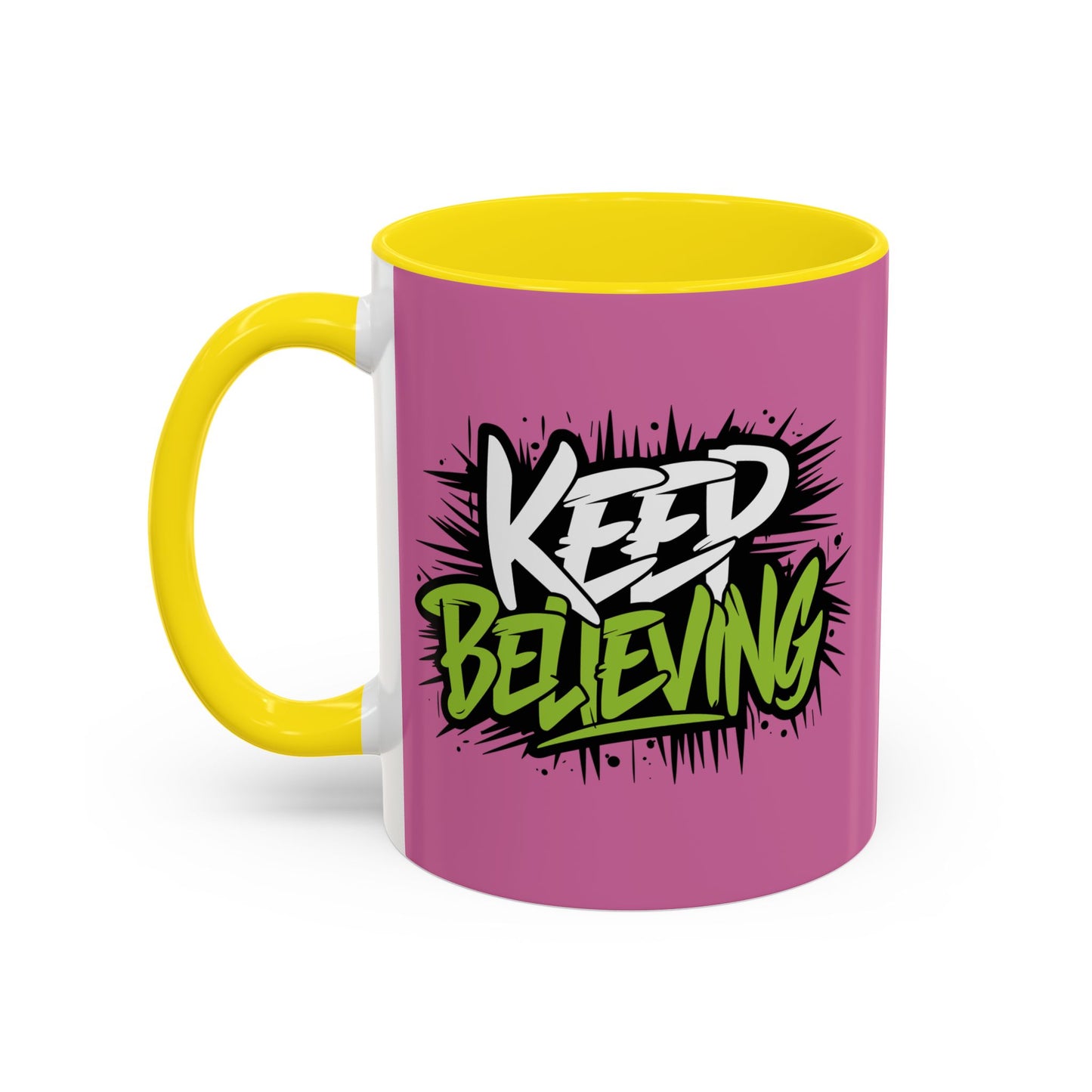 Keep Believing Accent Coffee Mug (11, 15oz)