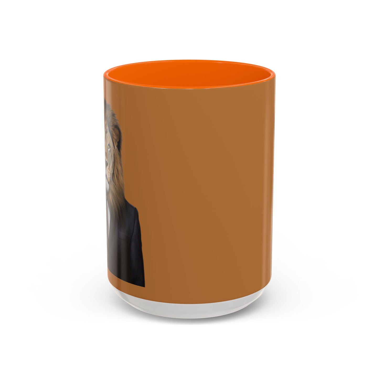 Lion Business Person Accent Coffee Mug (11, 15oz)