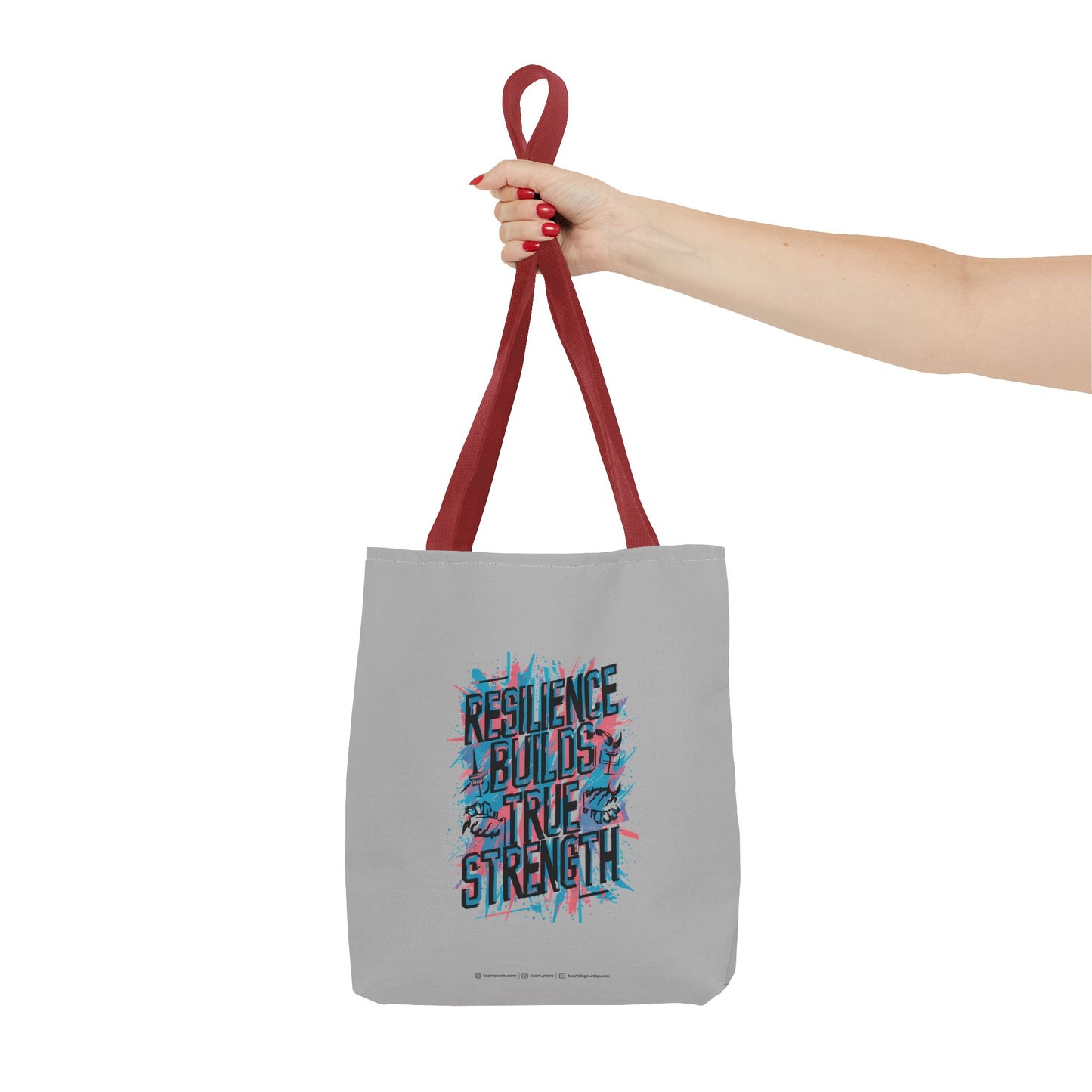 Resilience Builds True Strength Tote Bag (AOP)