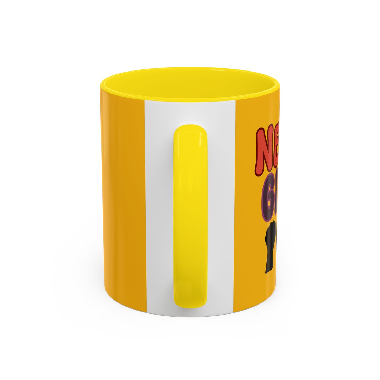 Never Give Up Accent Coffee Mug (11, 15oz)