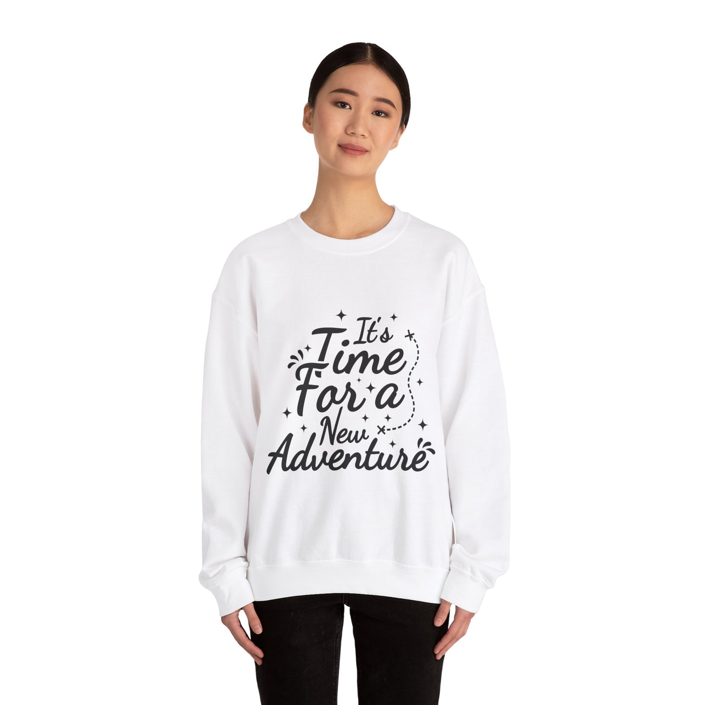 It's Time For A New Adventure Unisex Heavy Blend™ Crewneck Sweatshirt