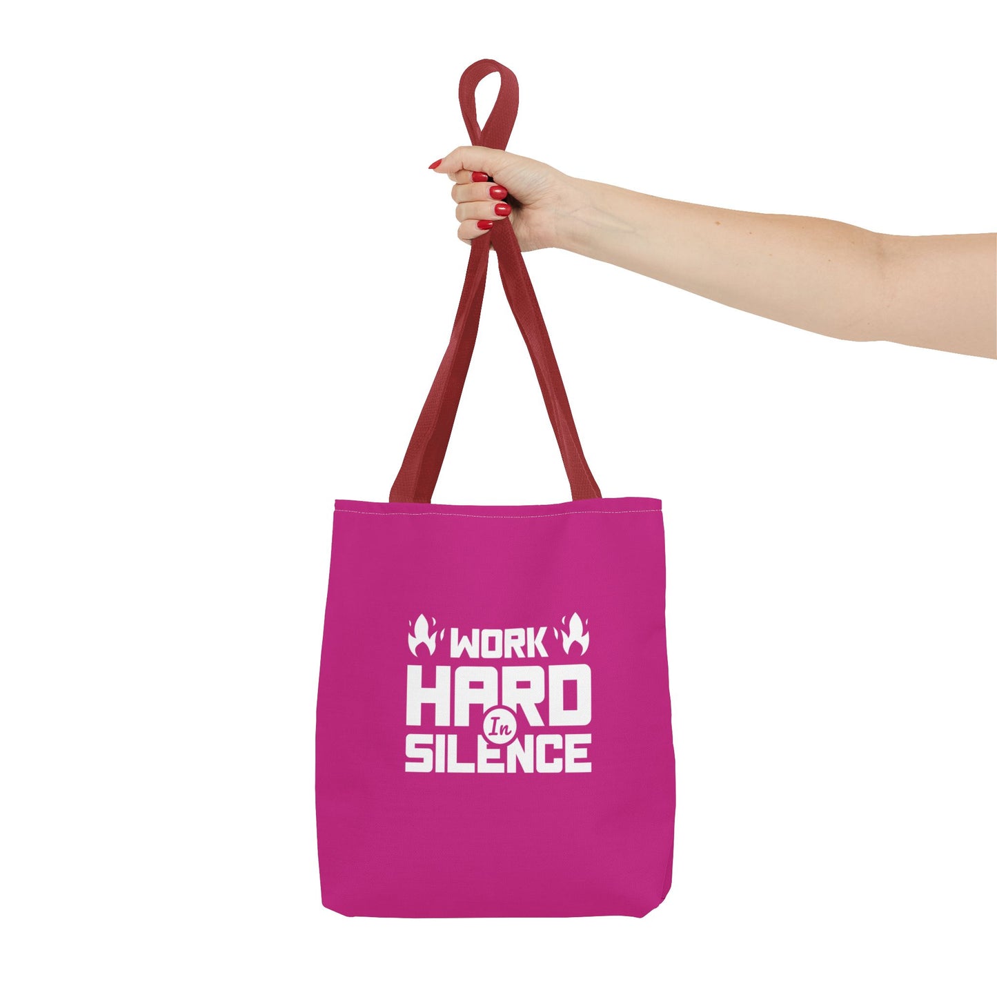 Work Hard In Silence Tote Bag (AOP)