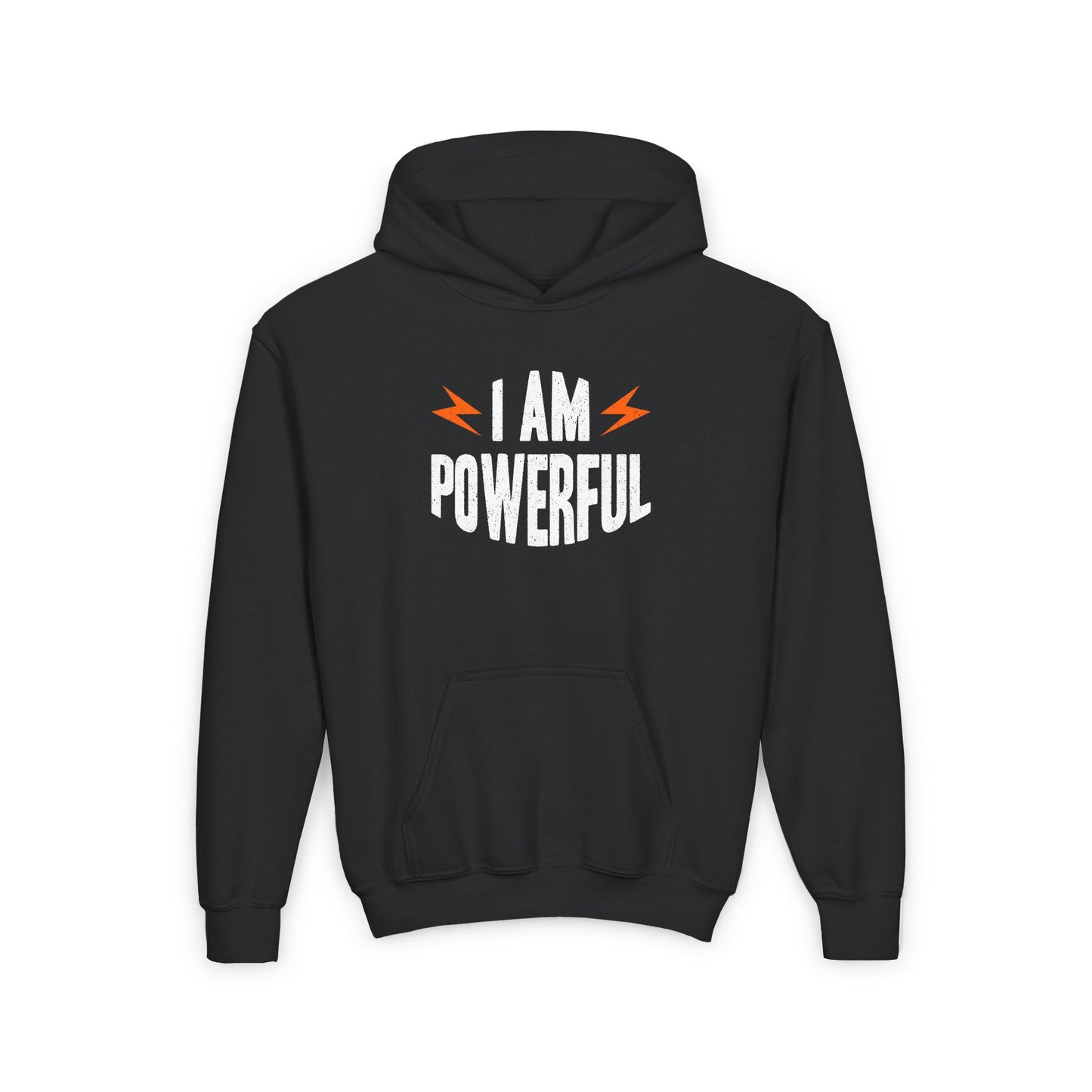 I Am Powerful Youth Heavy Blend Hooded Sweatshirt