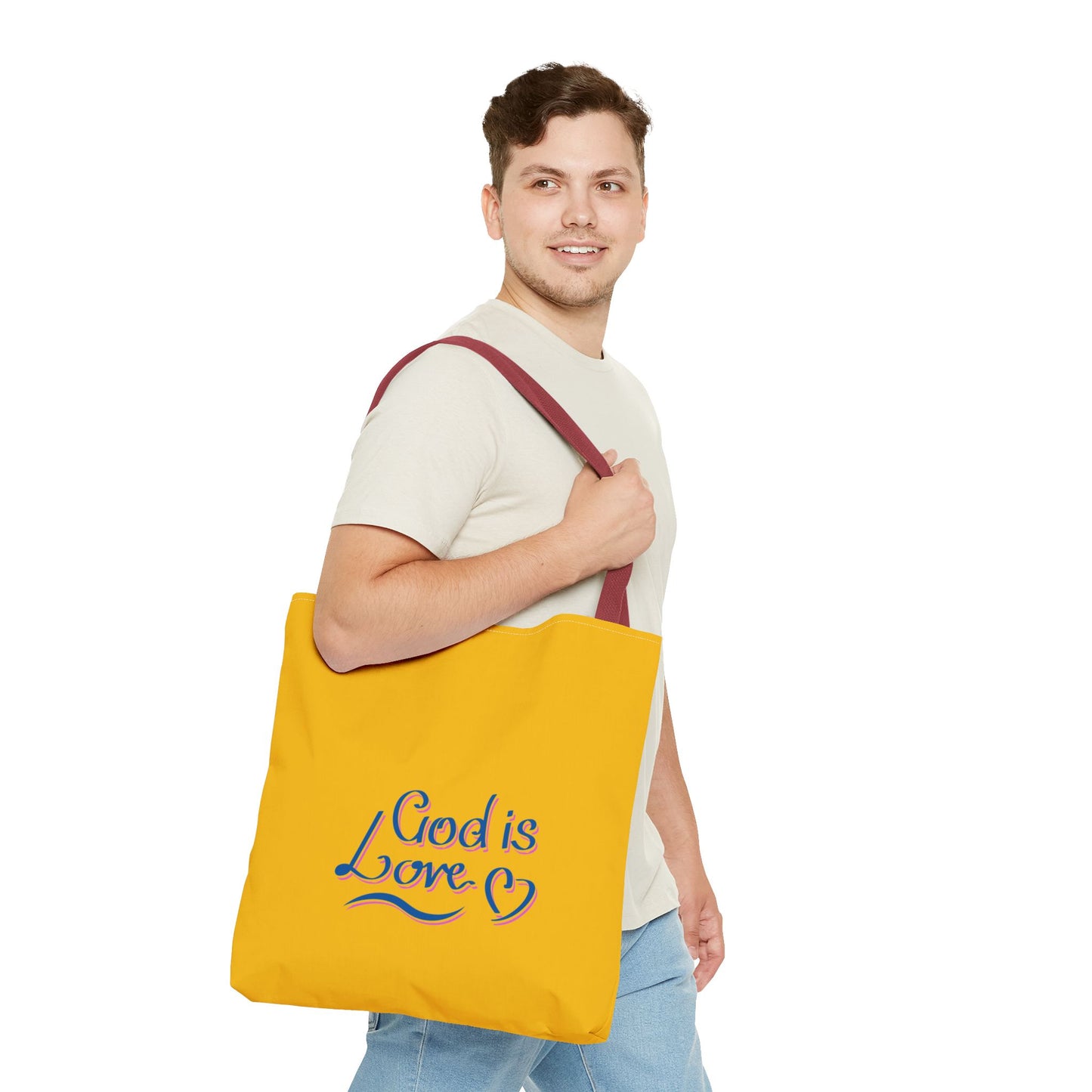 God Is Love Tote Bag (AOP)