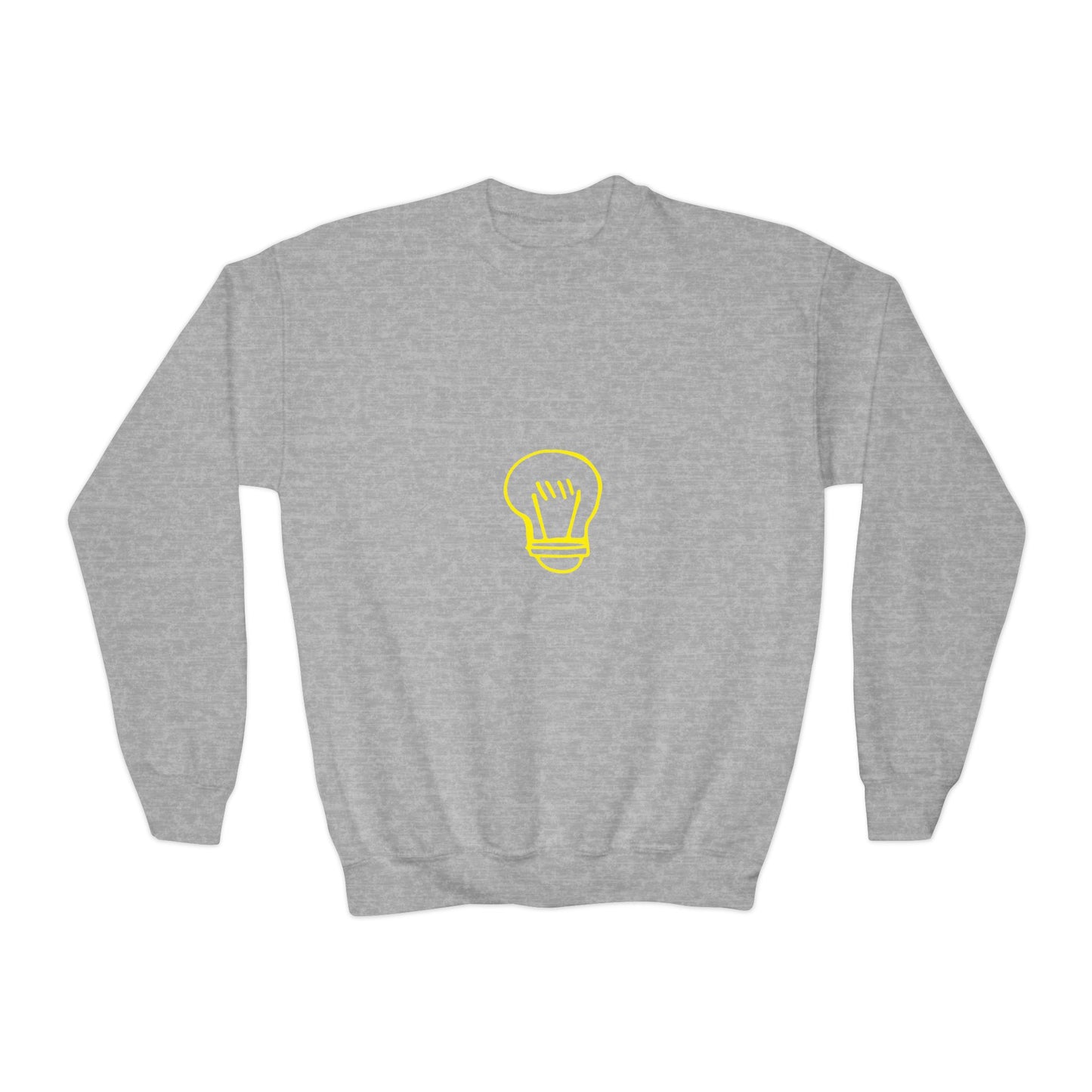 Drawing Light Bulb Youth Crewneck Sweatshirt