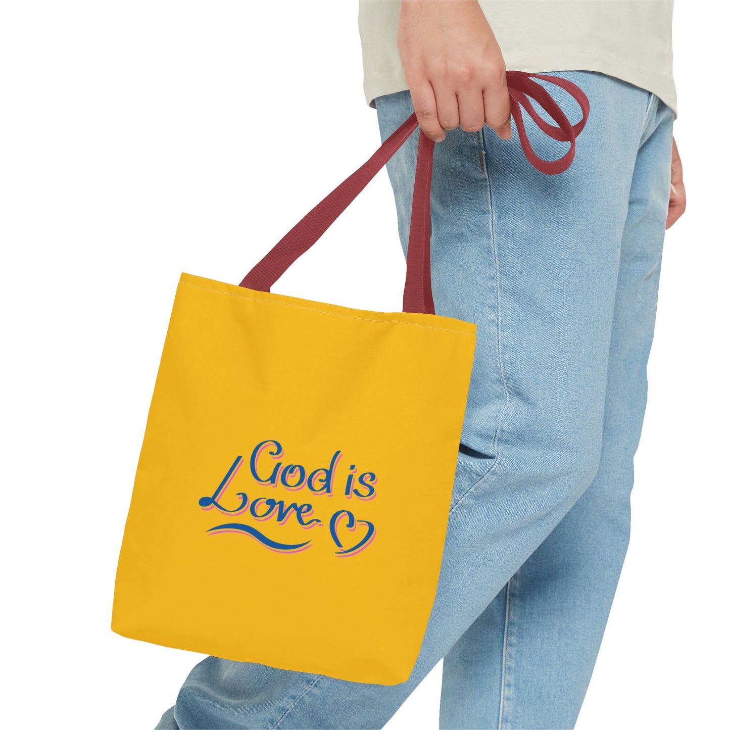 God Is Love Tote Bag (AOP)