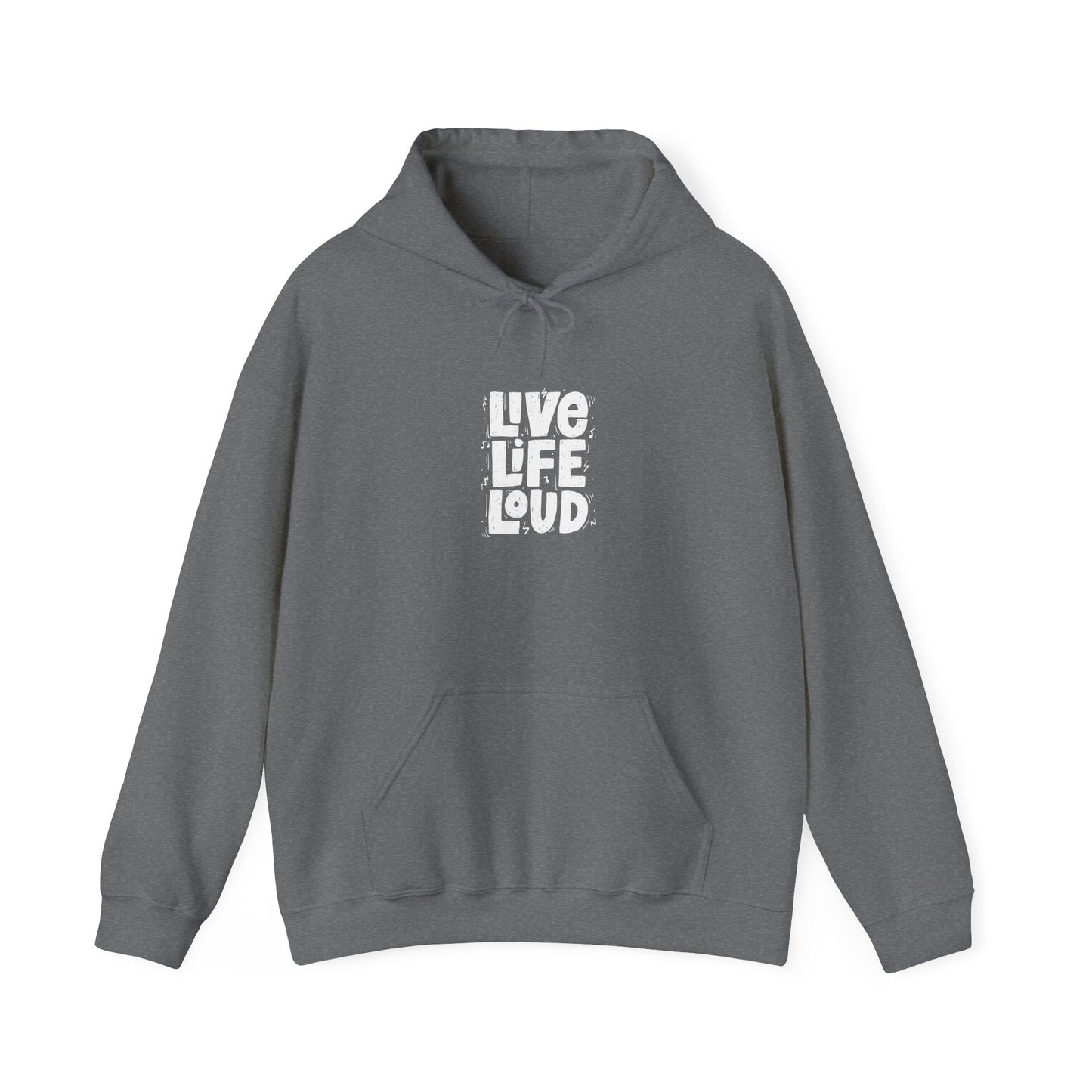 Live Life Loud Unisex Heavy Blend™ Hooded Sweatshirt
