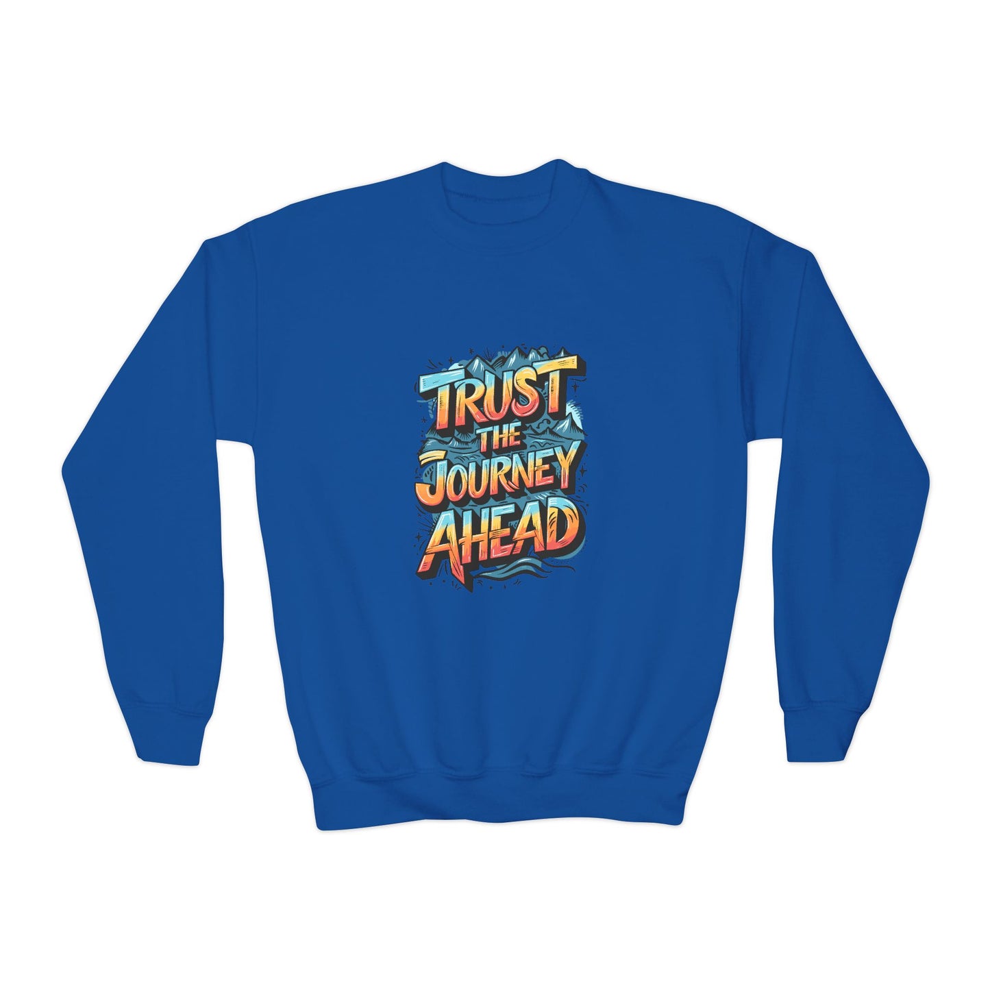 Trust The Journey Ahead Youth Crewneck Sweatshirt