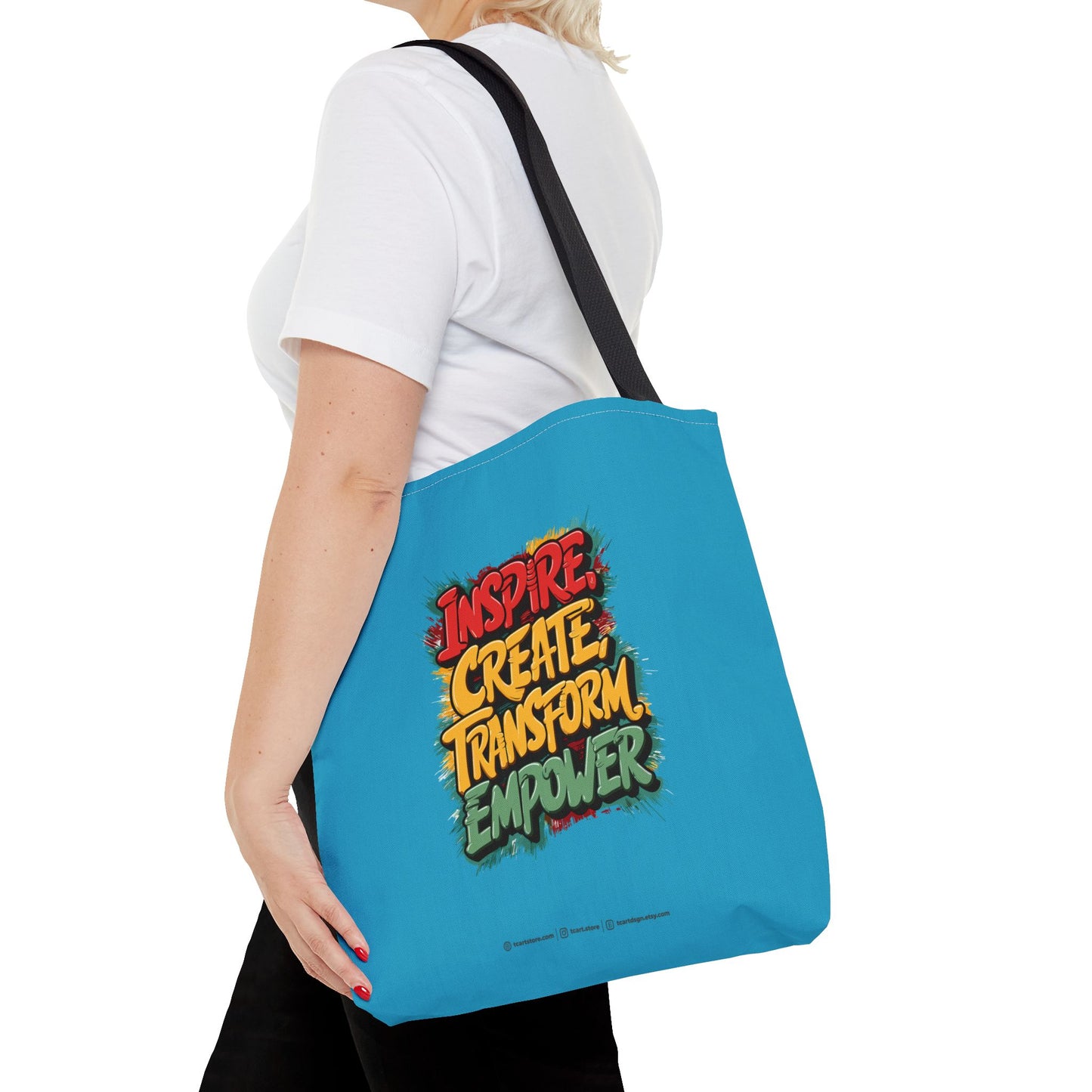 Inspire Create Transform Empower Tote Bag (AOP)