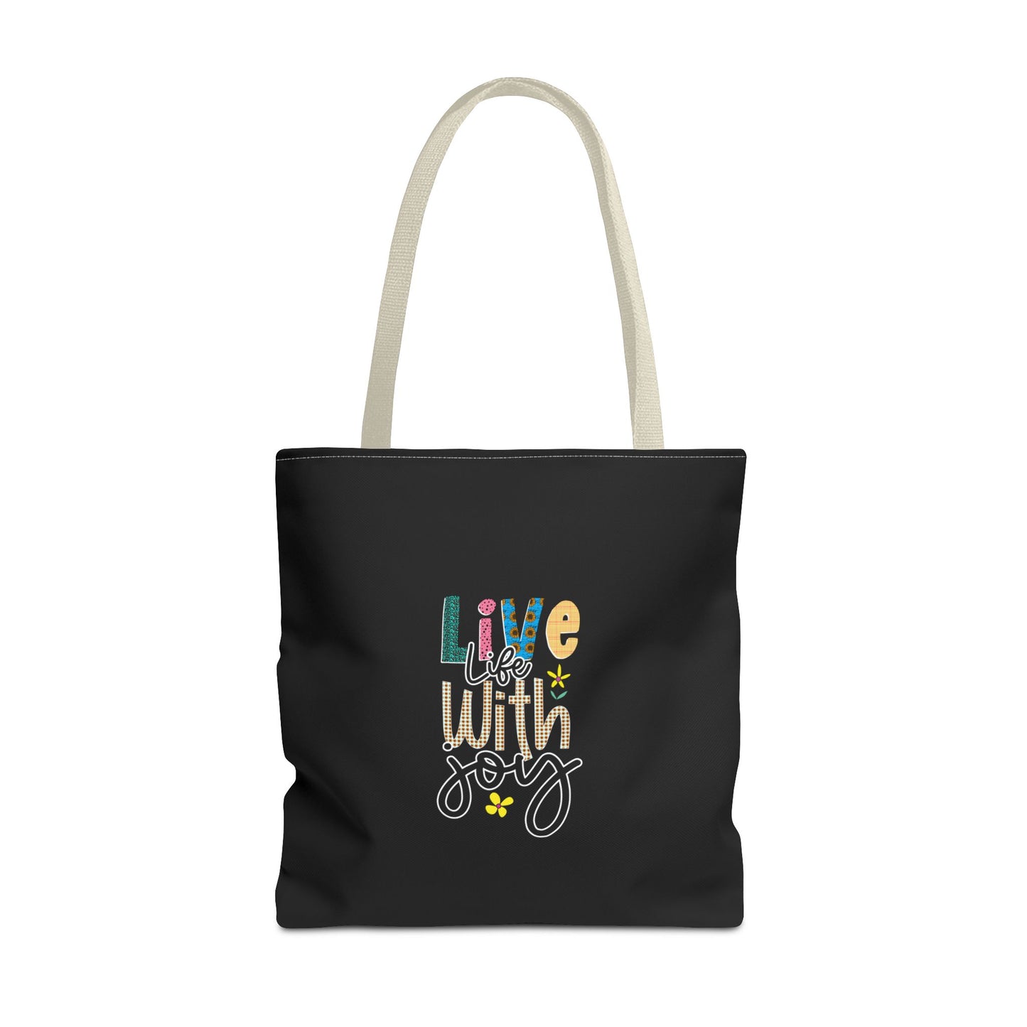 Live Life With Joy Tote Bag (AOP)