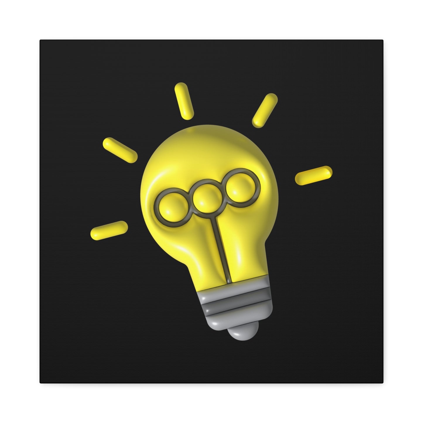 Light Bulb Matte Canvas, Stretched, 1.25"