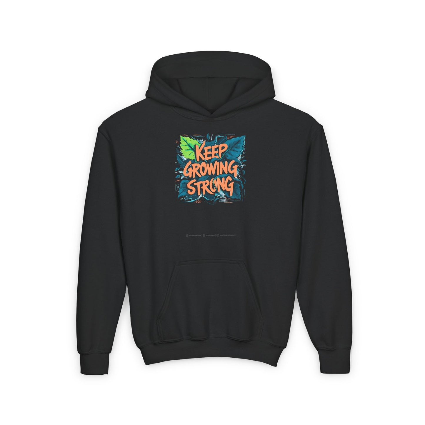 Keep Growing Strong Youth Heavy Blend Hooded Sweatshirt